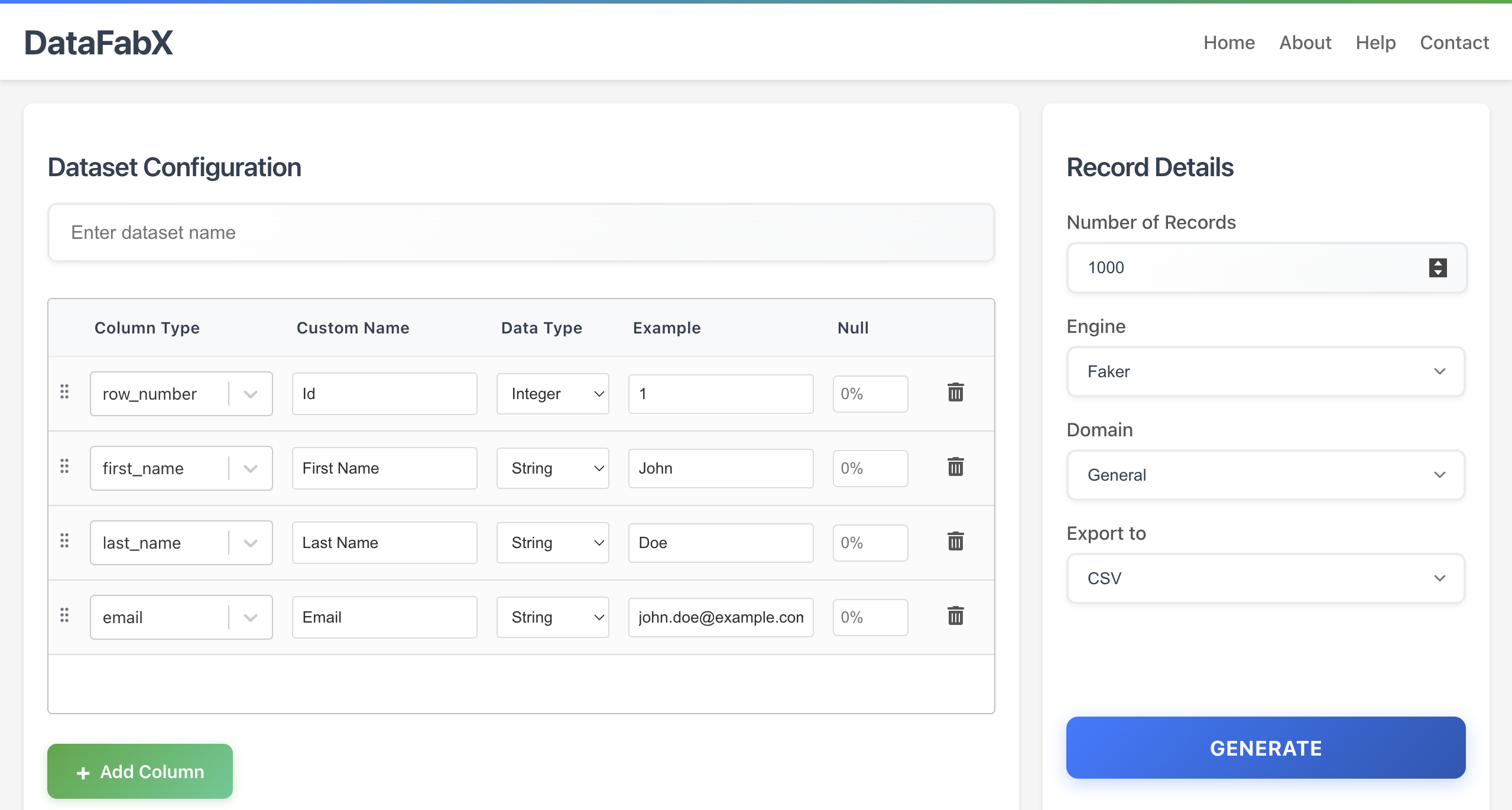 DataFabX screenshot 2