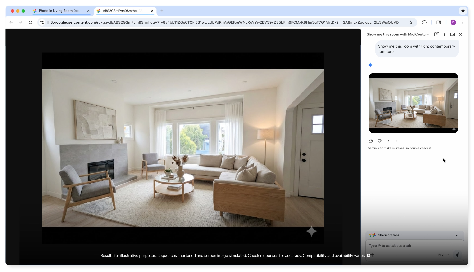 Google Gemini in Chrome screenshot 7