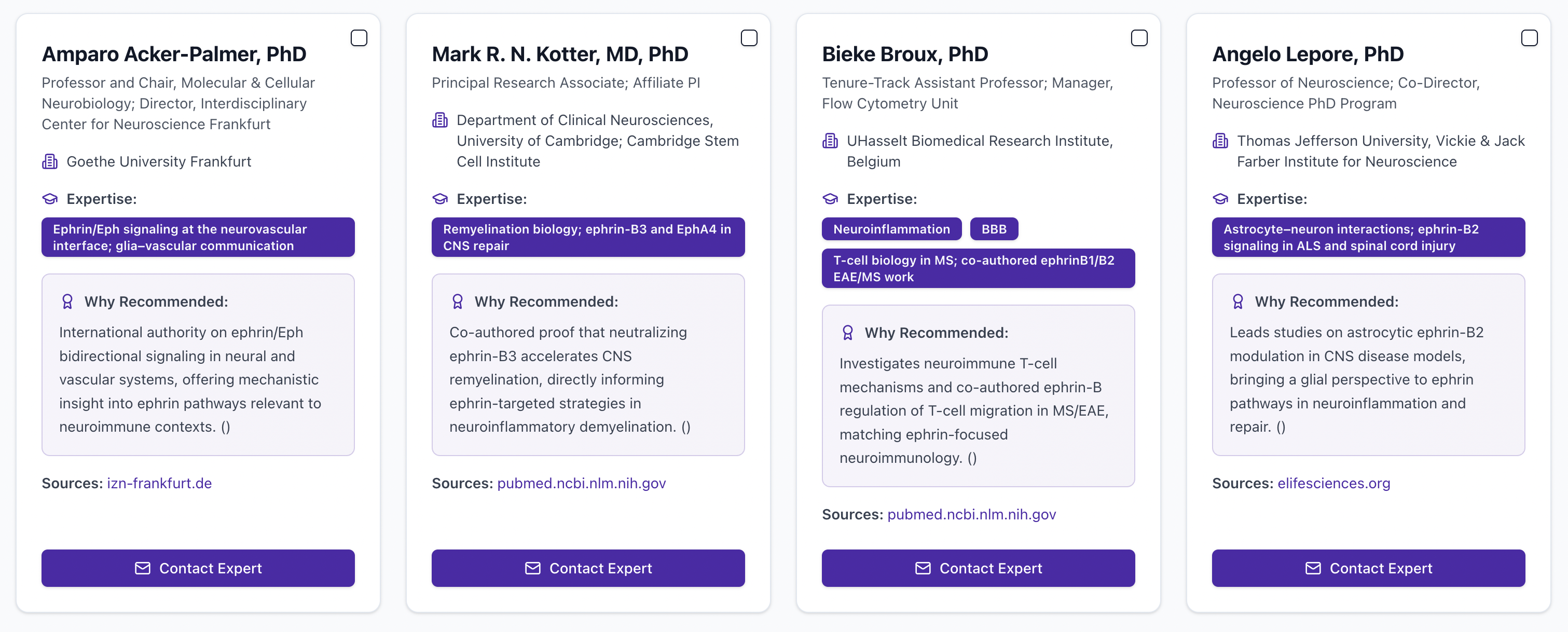 Scientist Finder screenshot 2