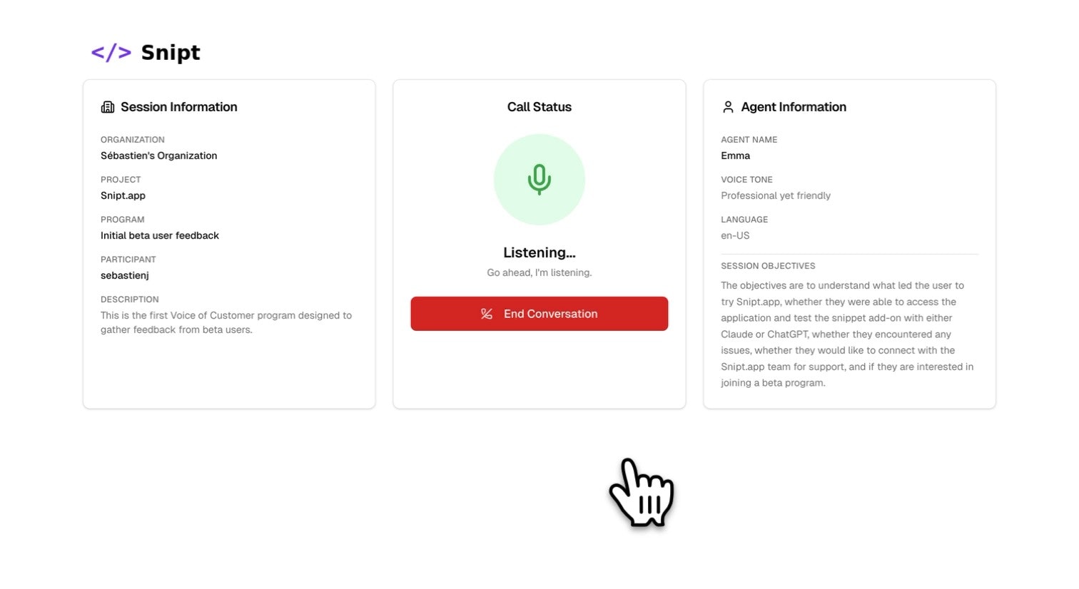Voice of Customer Studio screenshot 4