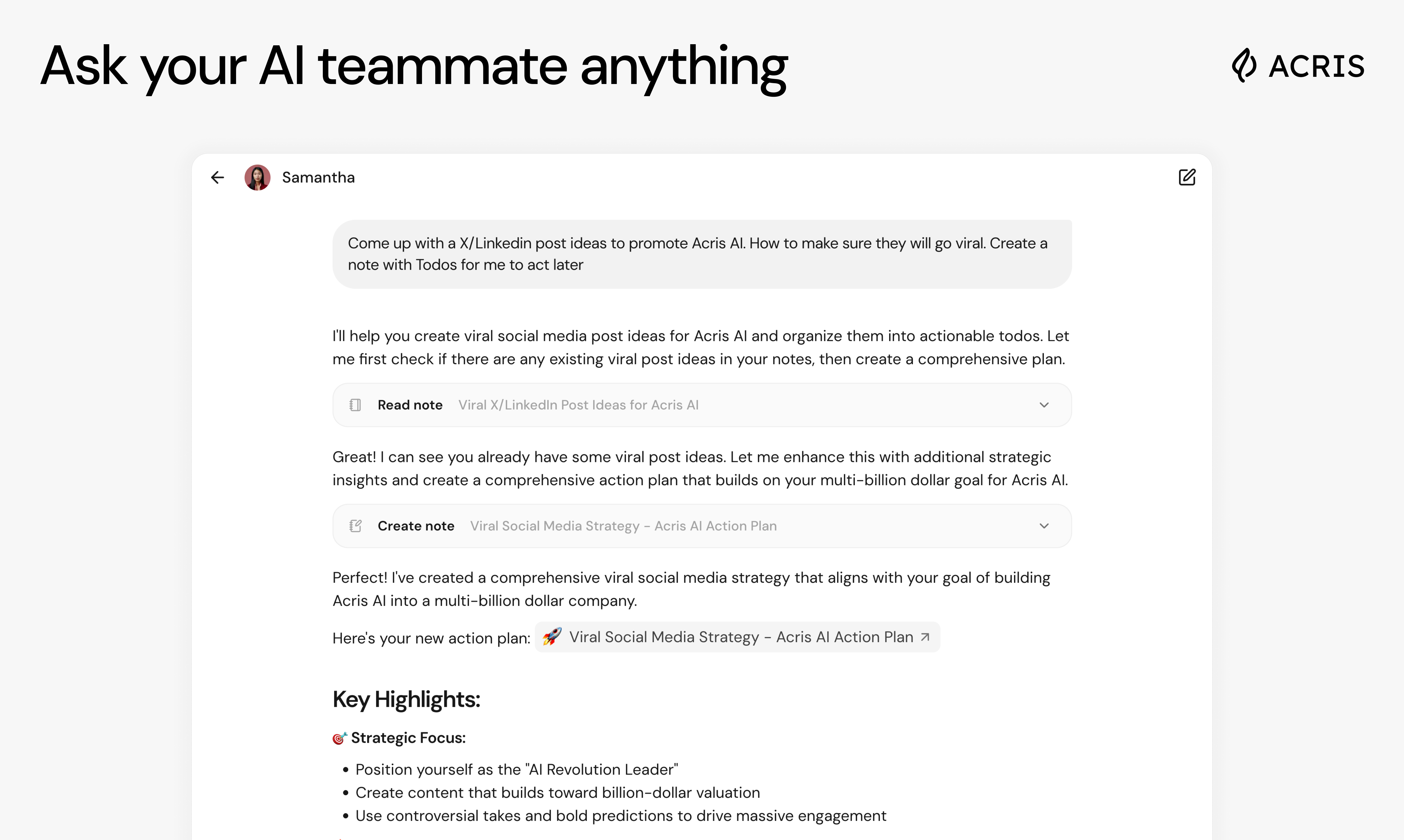 Acris AI screenshot 5