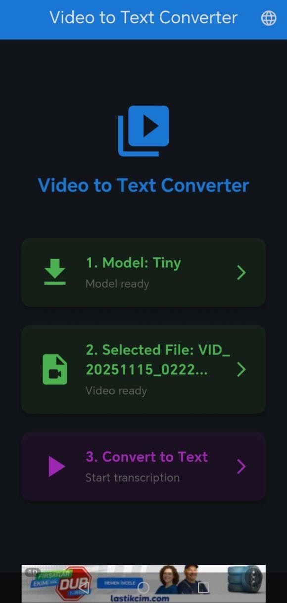 VTT – Smart Video Transcriber screenshot 1