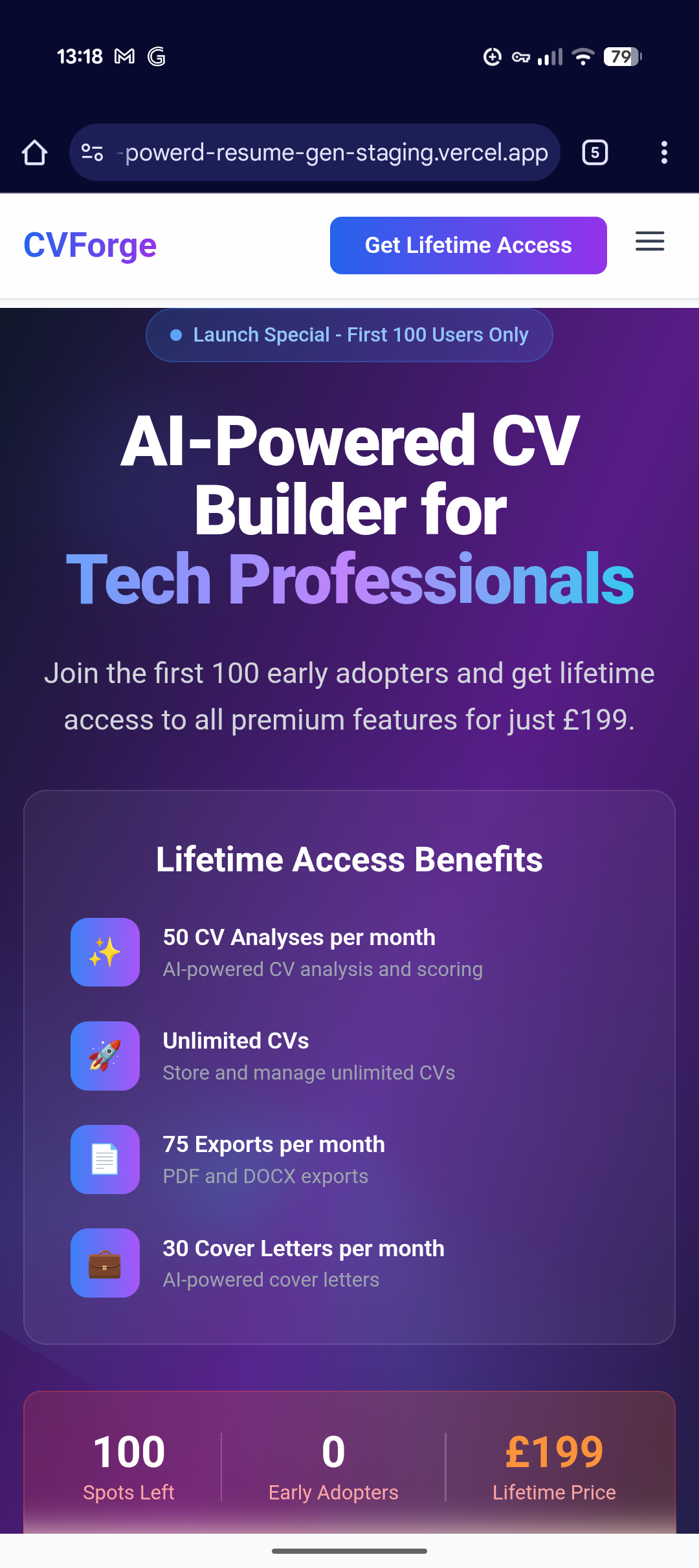 CVForge screenshot 6