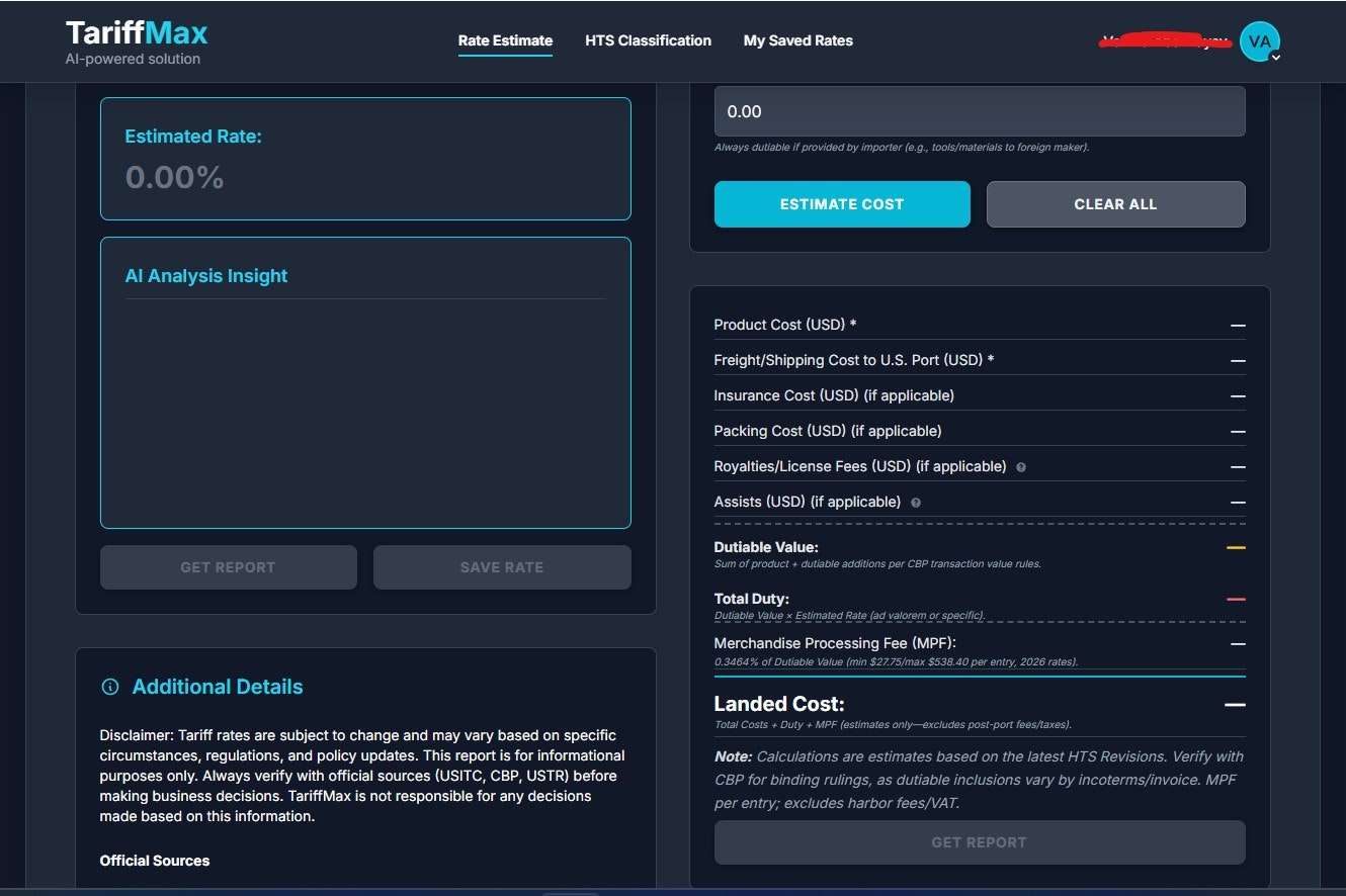 TariffMax screenshot 2