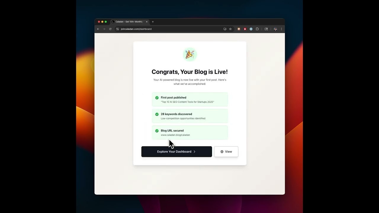 Caladan - Fully Automated SEO Blogs screenshot 1