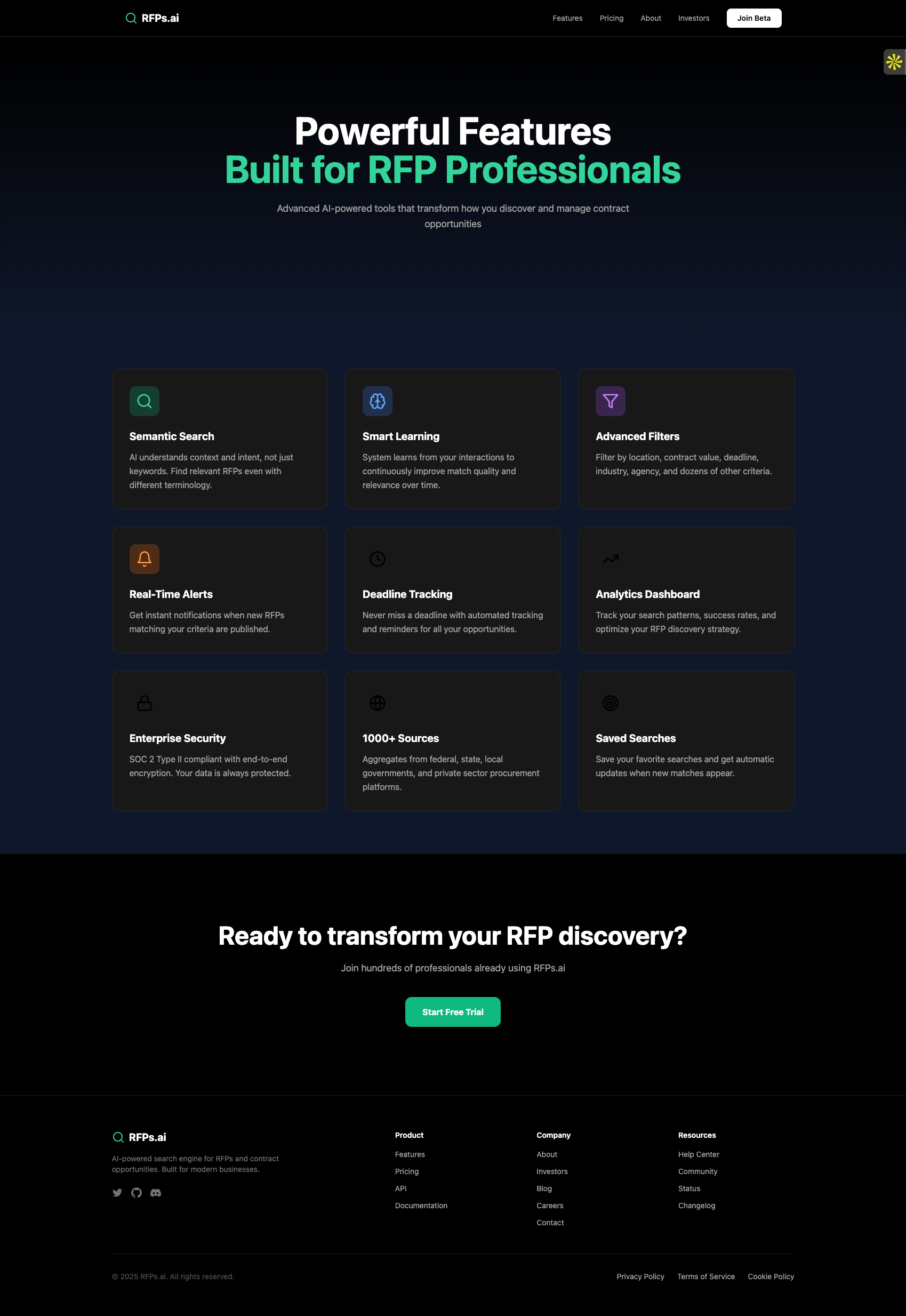 RFPs.ai screenshot 1