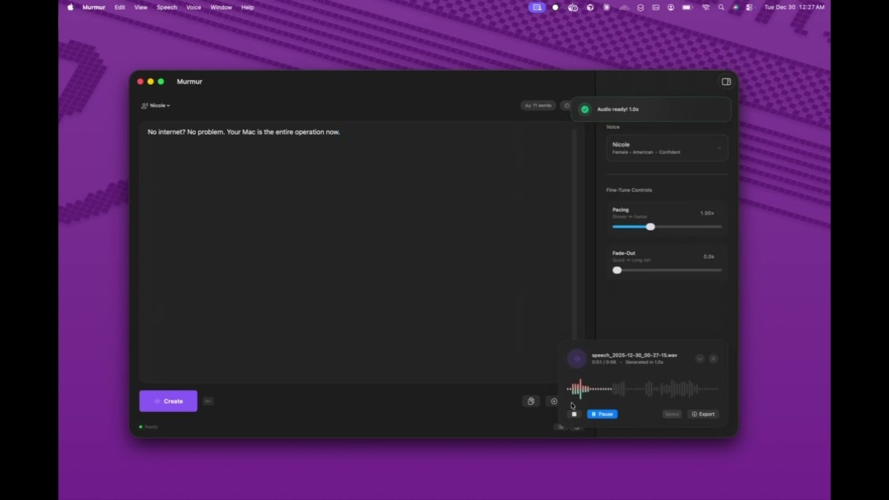 Murmur screenshot 1