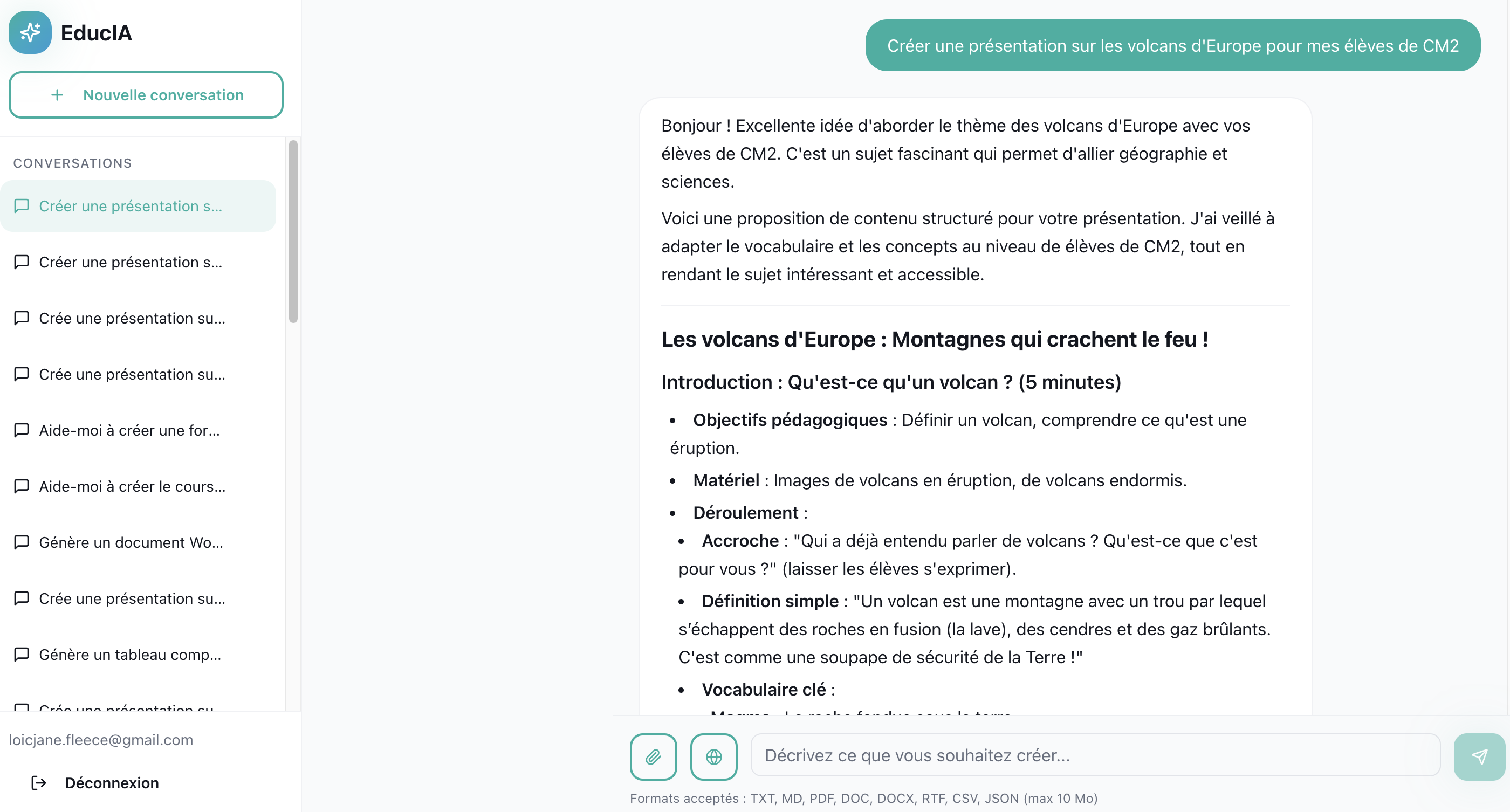 EducIA screenshot 3