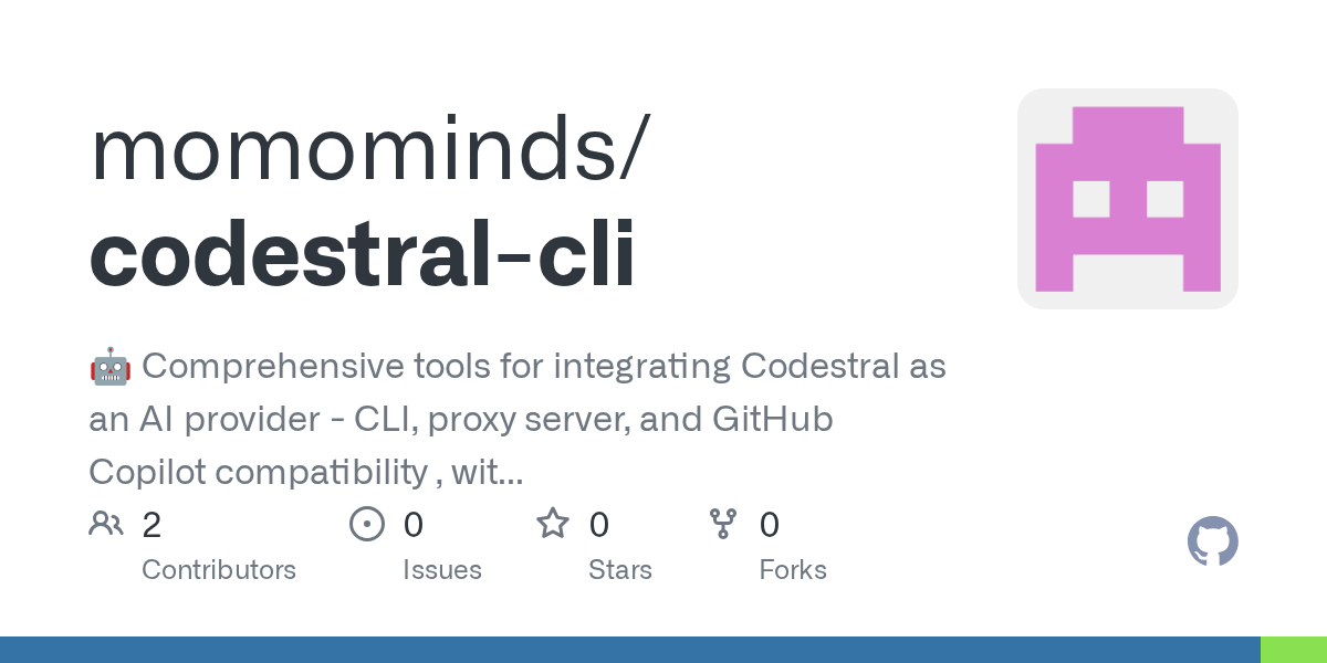 Codestral cli screenshot 1