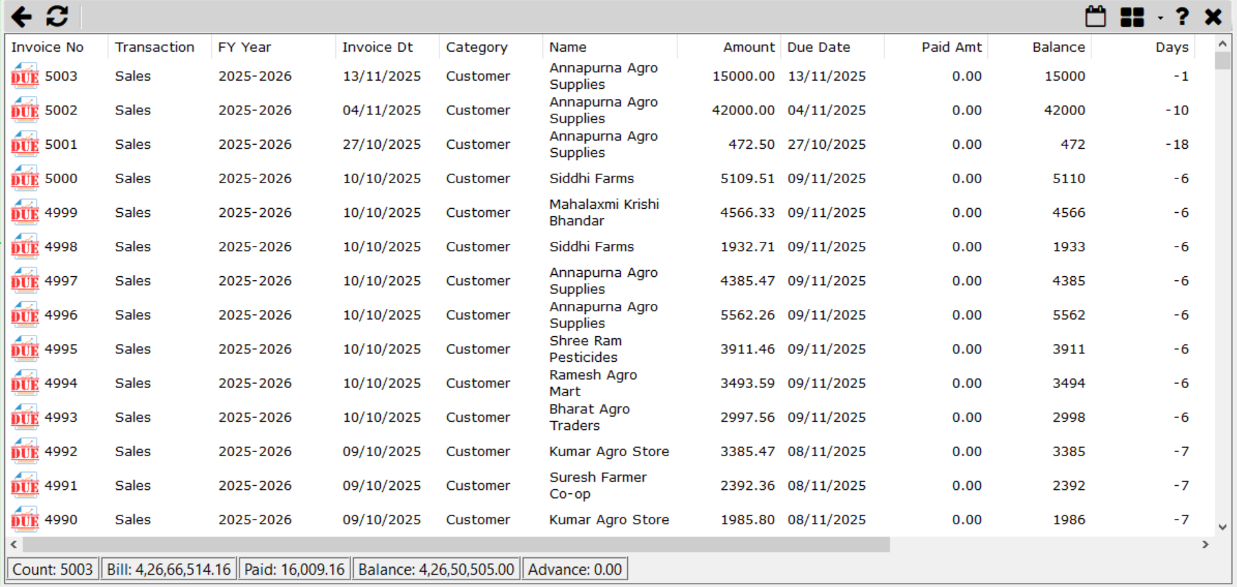 Spark ERP screenshot 13