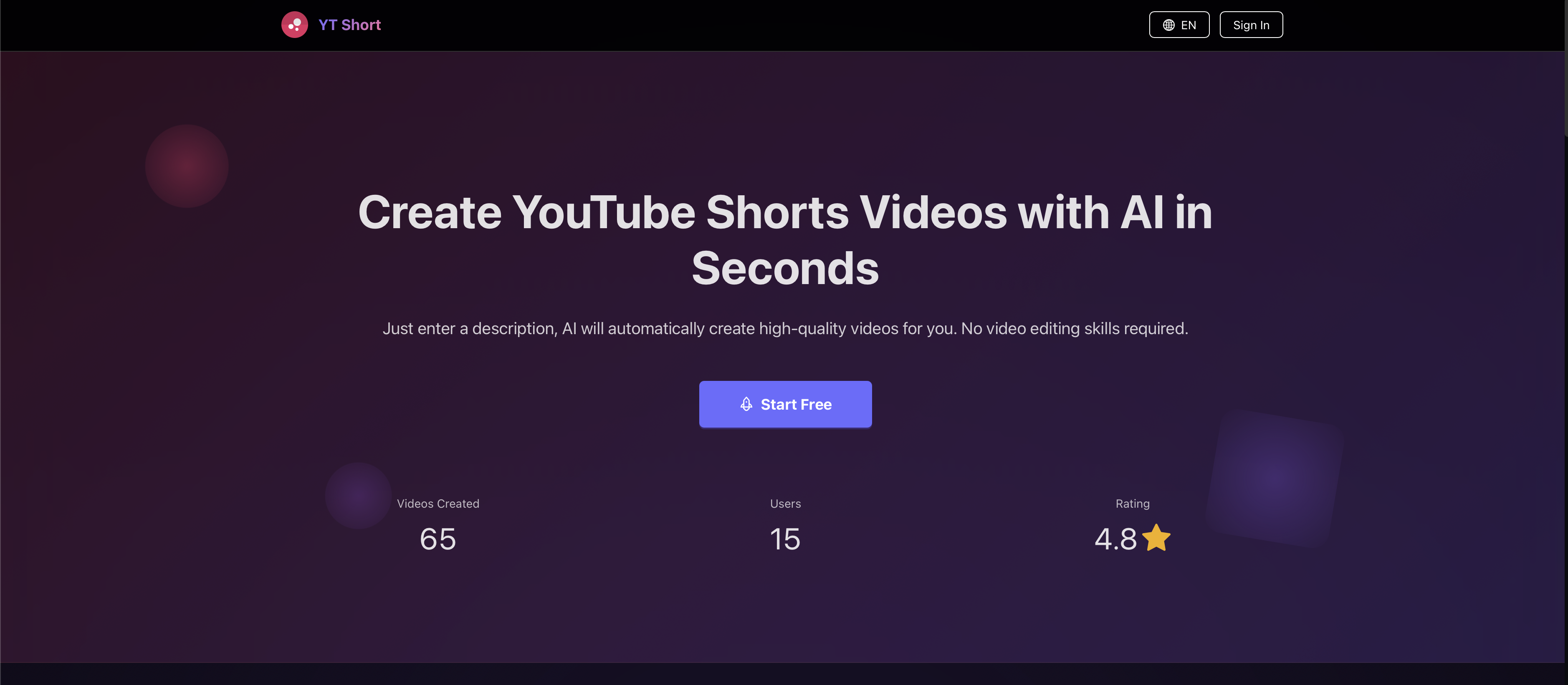 YT Short screenshot 1