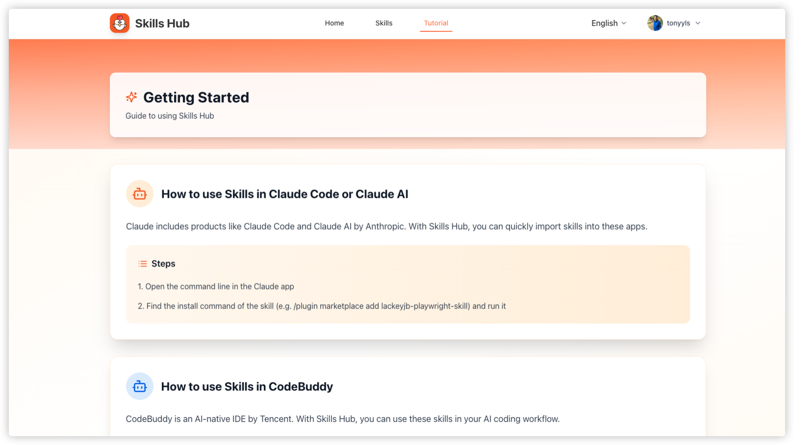 Skills Hub screenshot 4