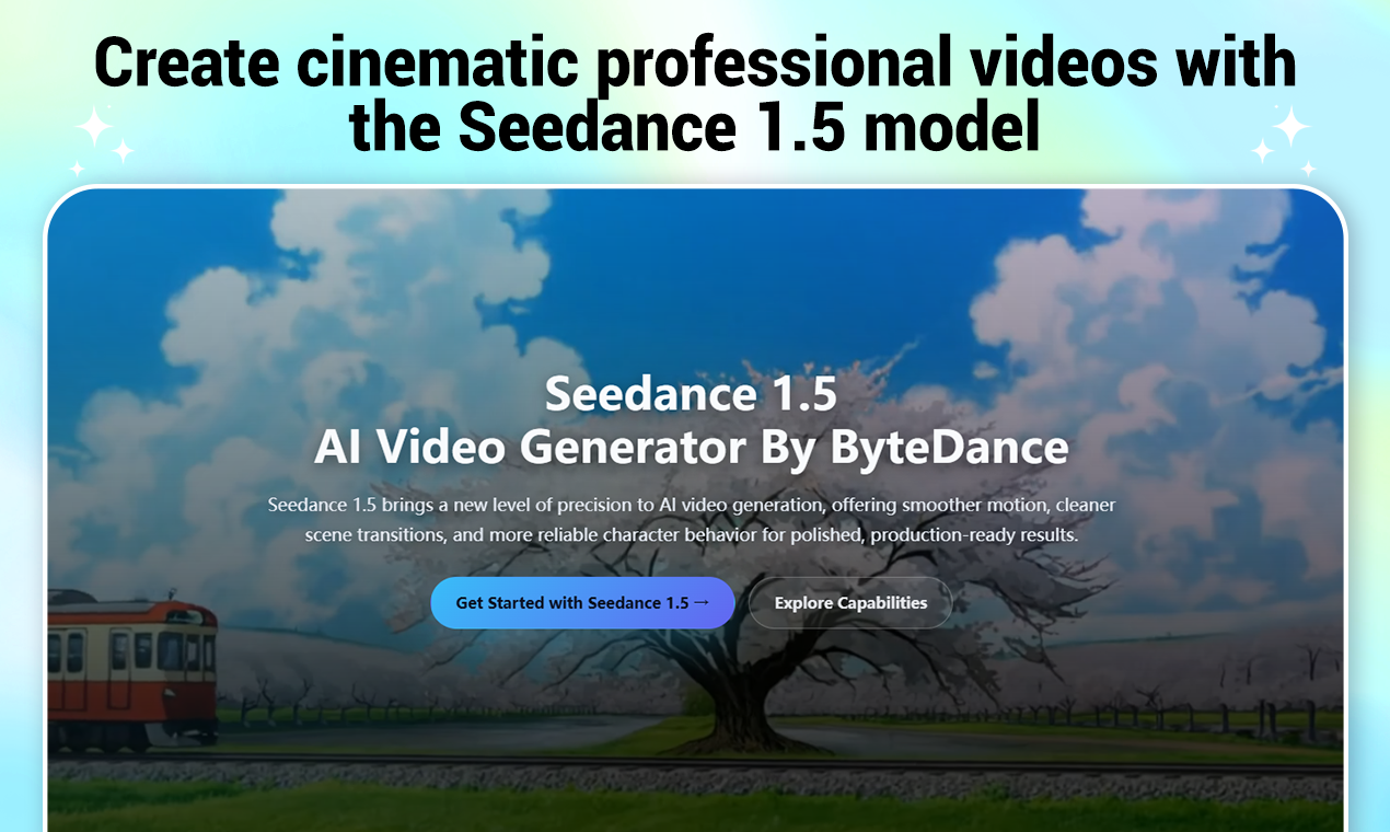 seedance 1.5 pro ai video generator screenshot 1