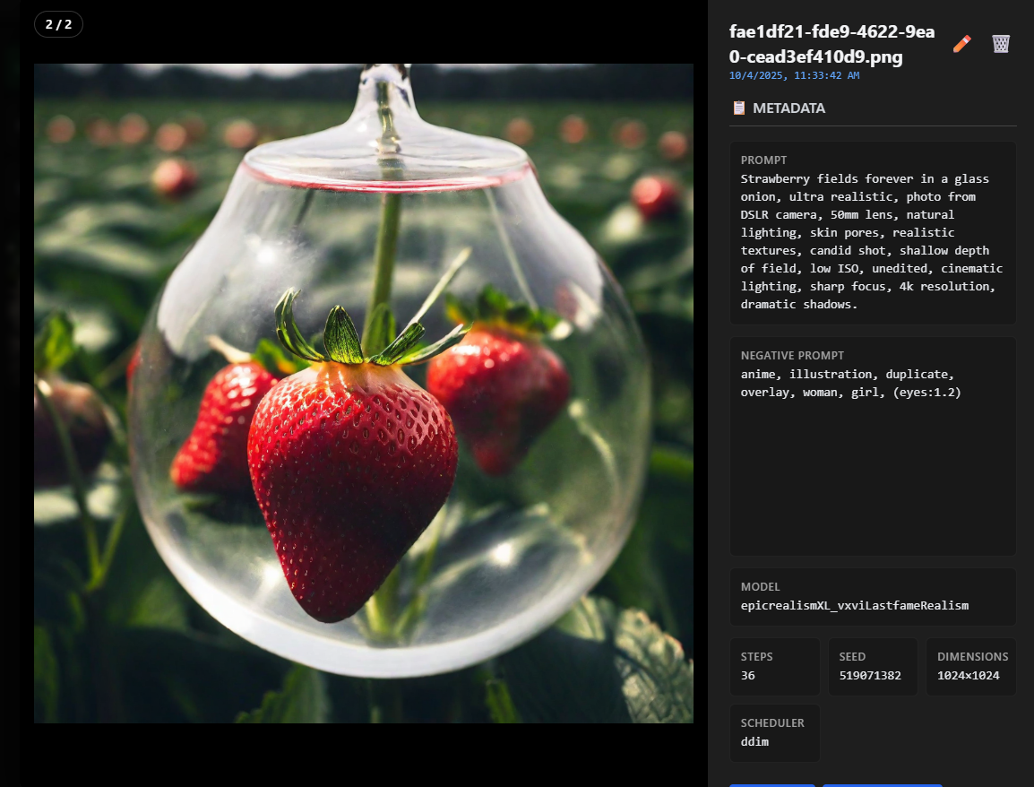 Image MetaHub screenshot 1