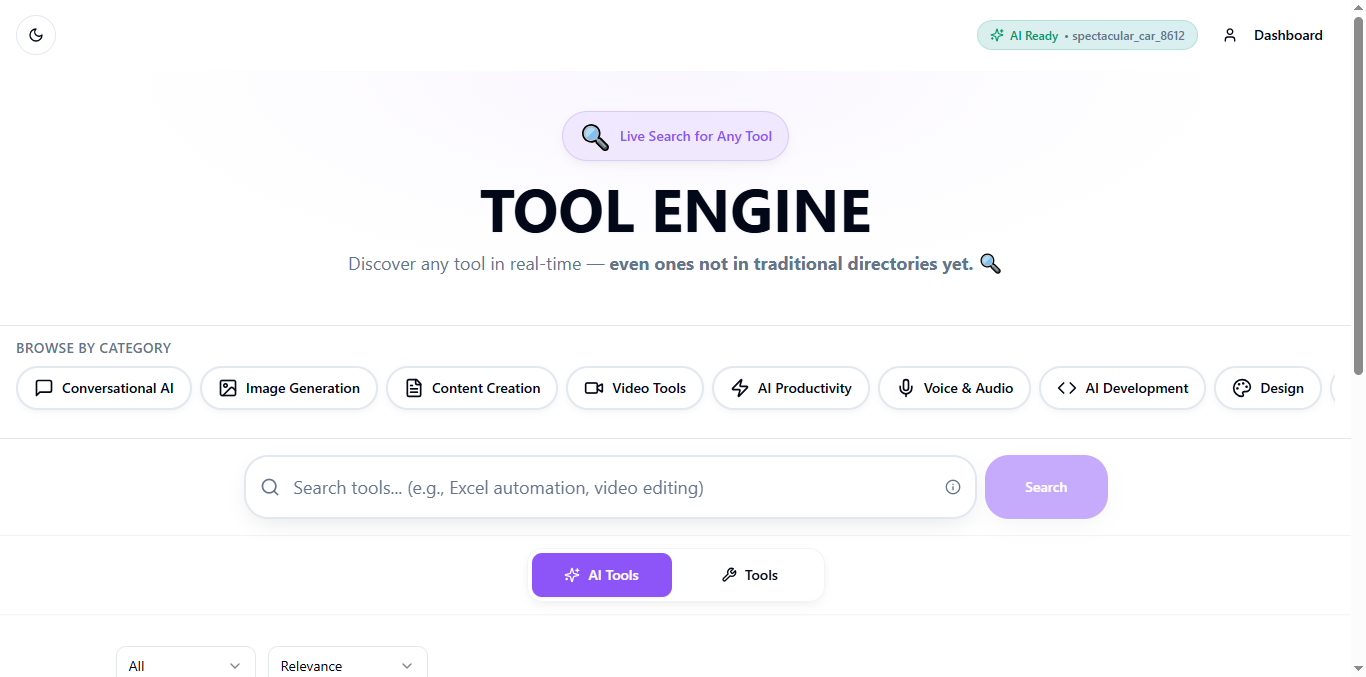 Tool Engine screenshot 1