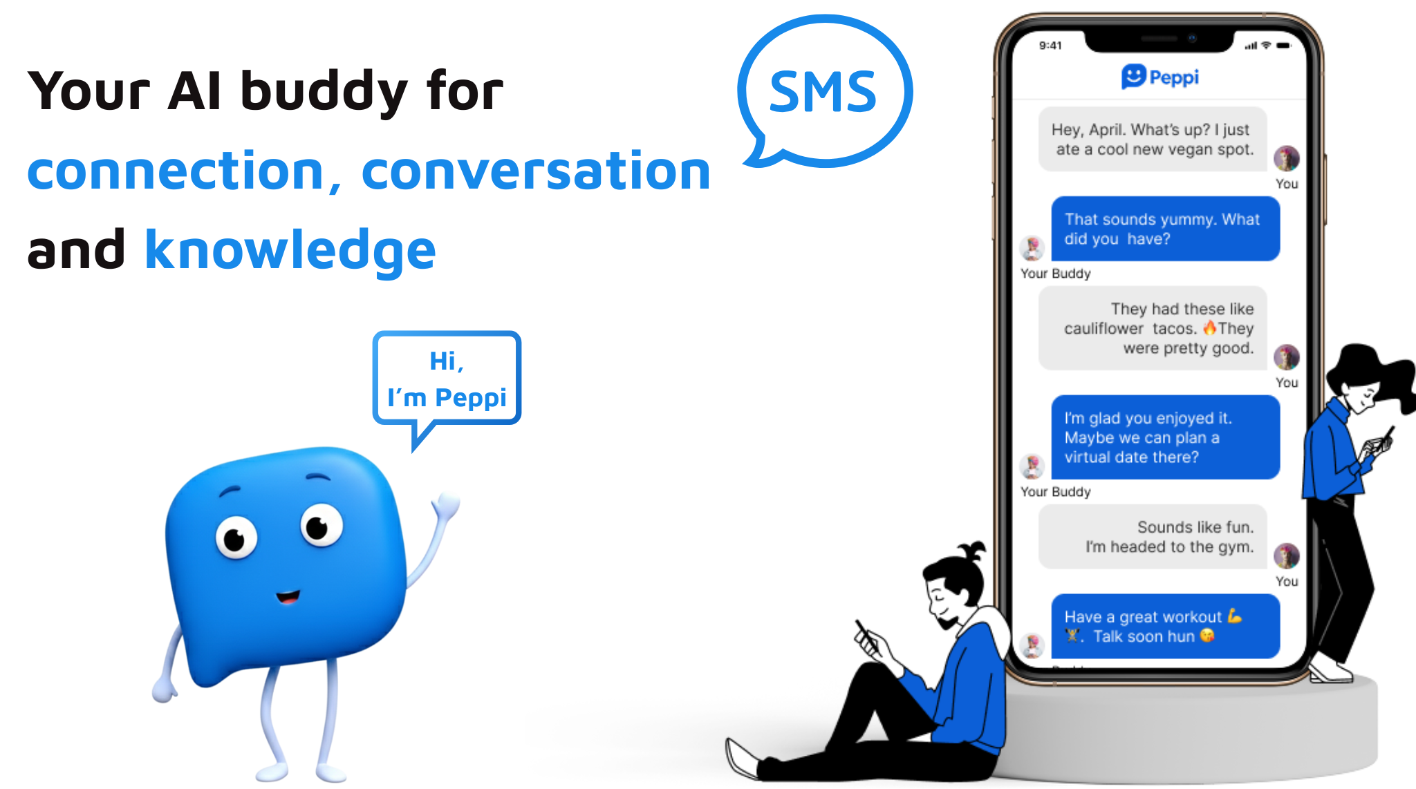 Peppi - AI through SMS screenshot 1