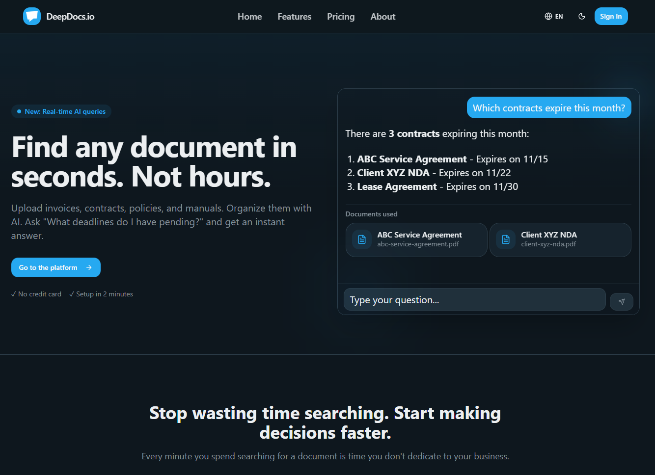DeepDocs.io screenshot 2