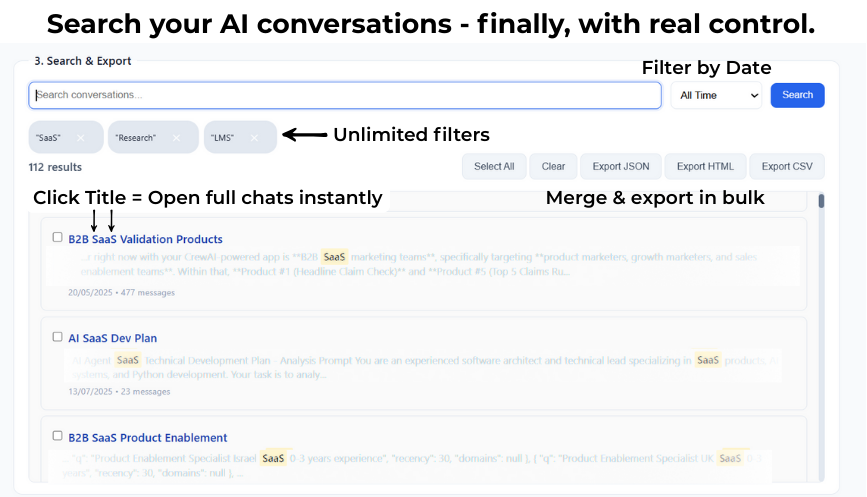 GenAI Conversation Explorer screenshot 2