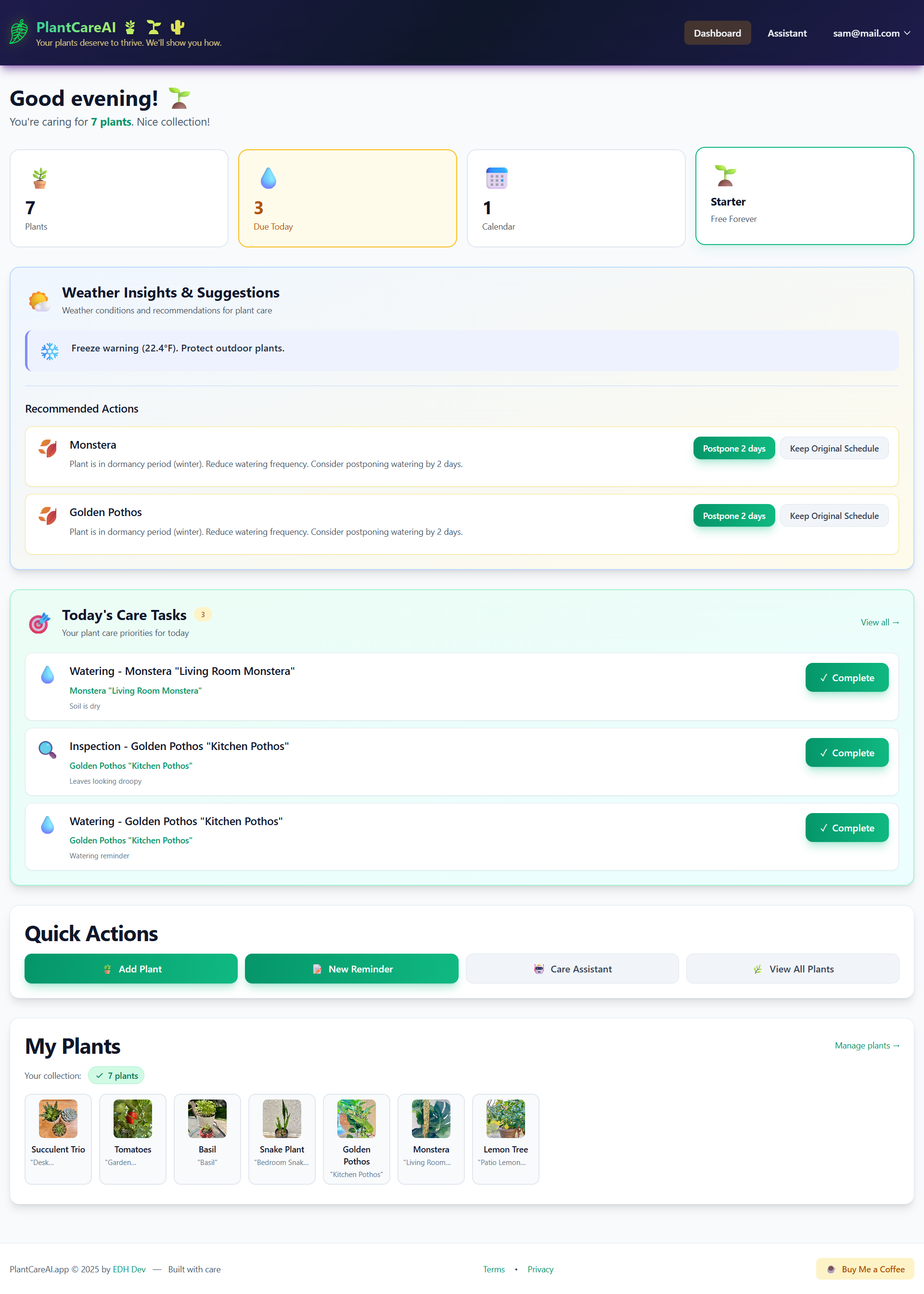 PlantCareAI screenshot 2