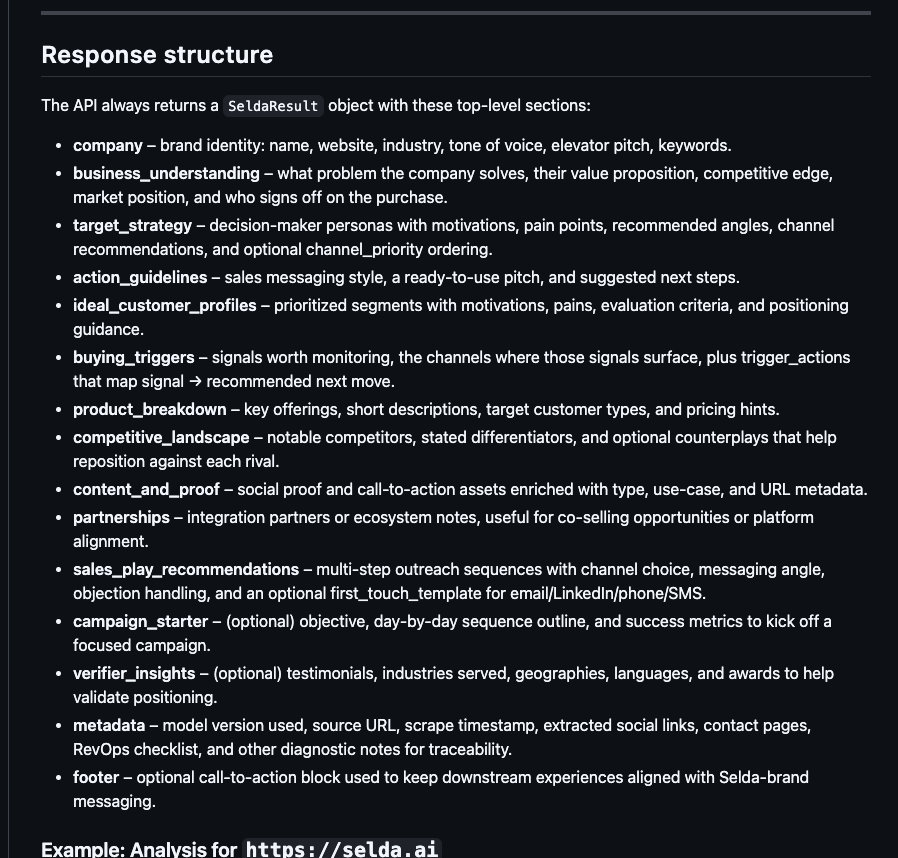 Selda API screenshot 5