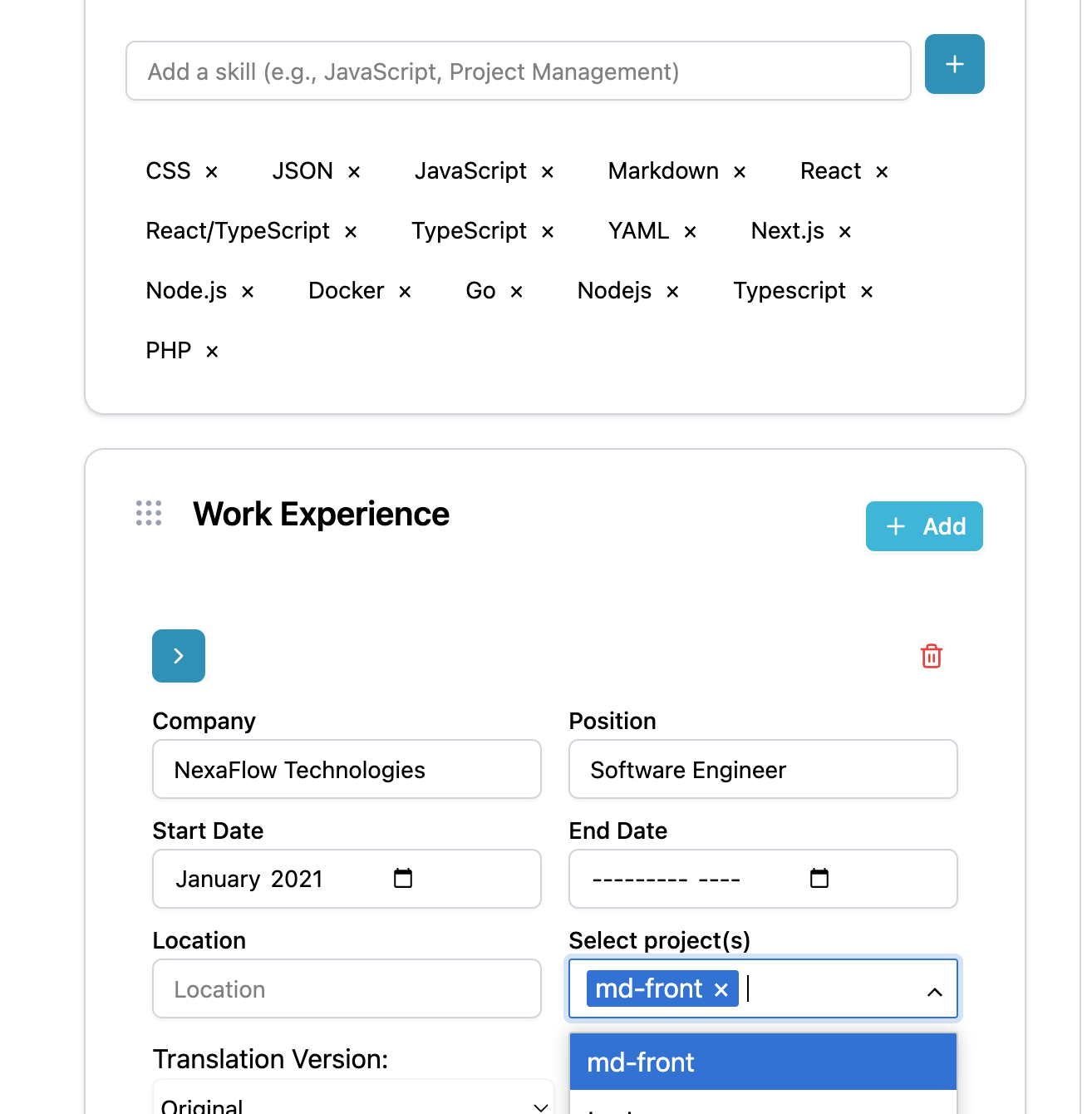 GitResume screenshot 6