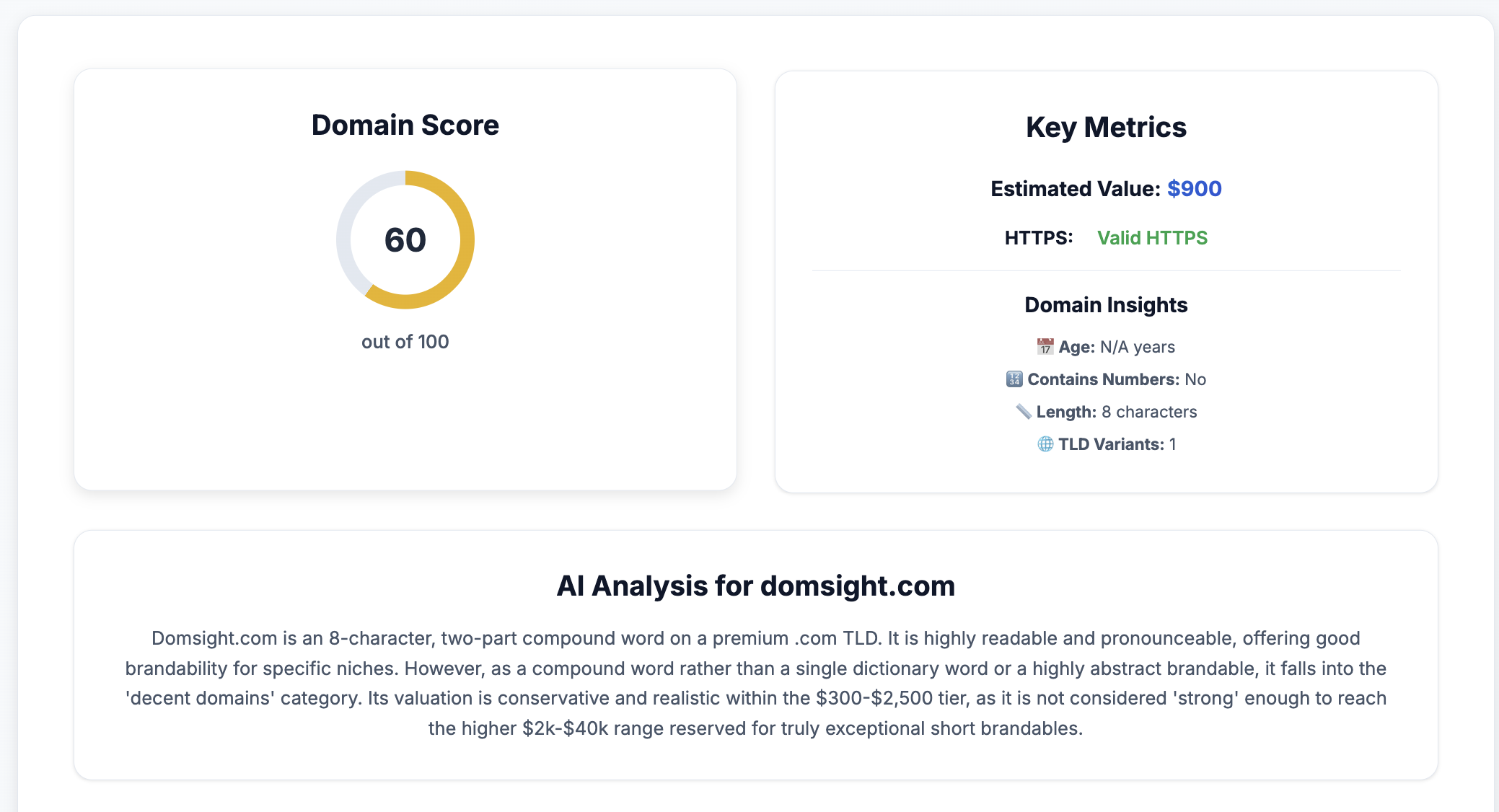 DomSight screenshot 3