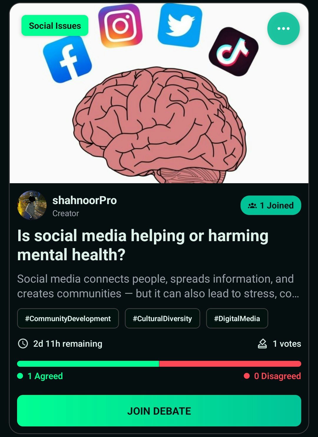 Dtrue – Debate, Vote & Discuss screenshot 5
