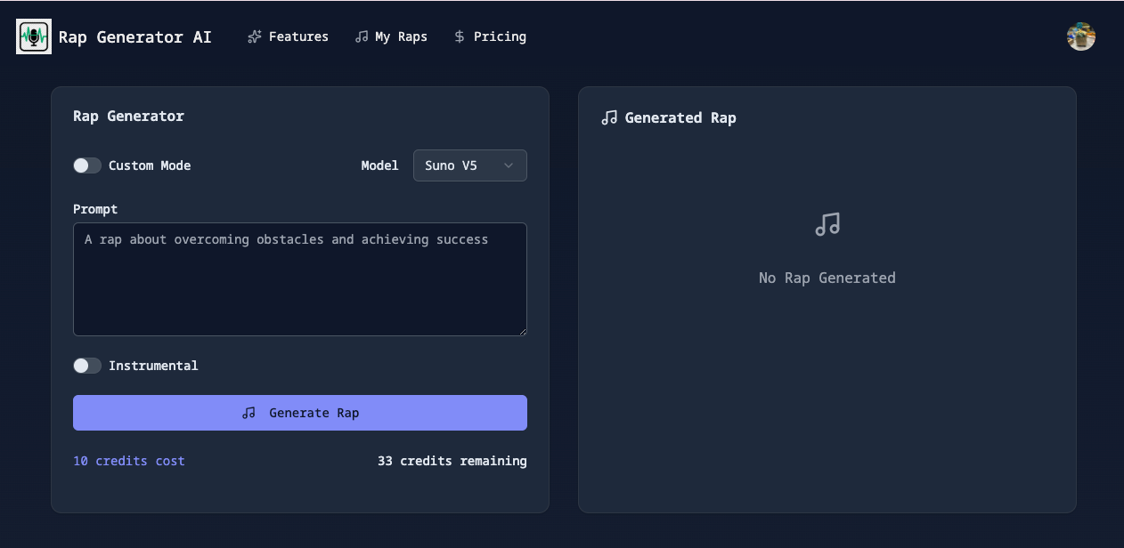 rap generator screenshot 2