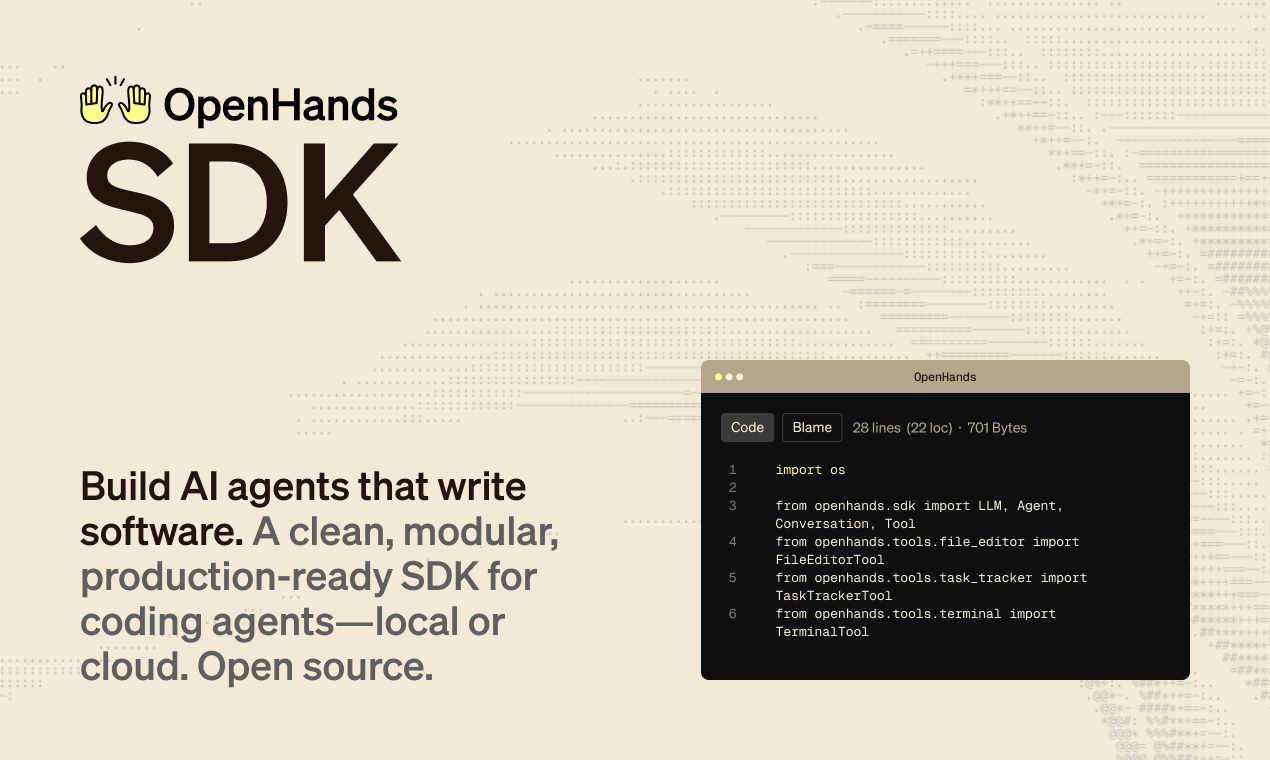 OpenHands Software Agent SDK screenshot 1