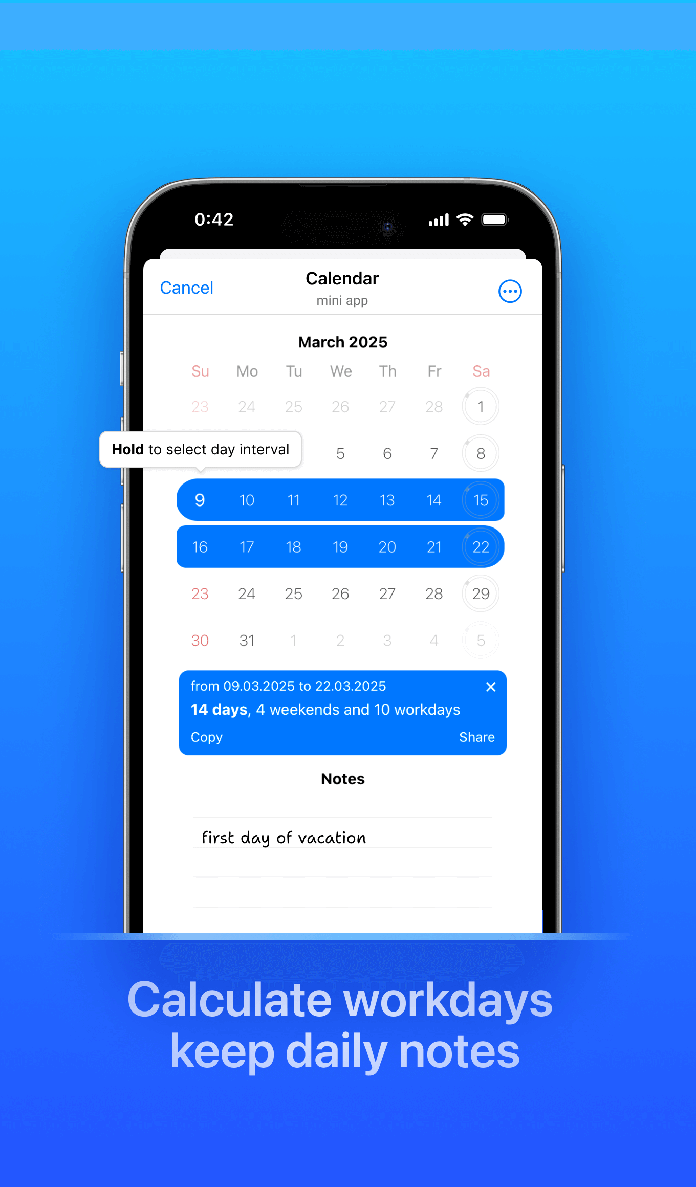 Calendar screenshot 4