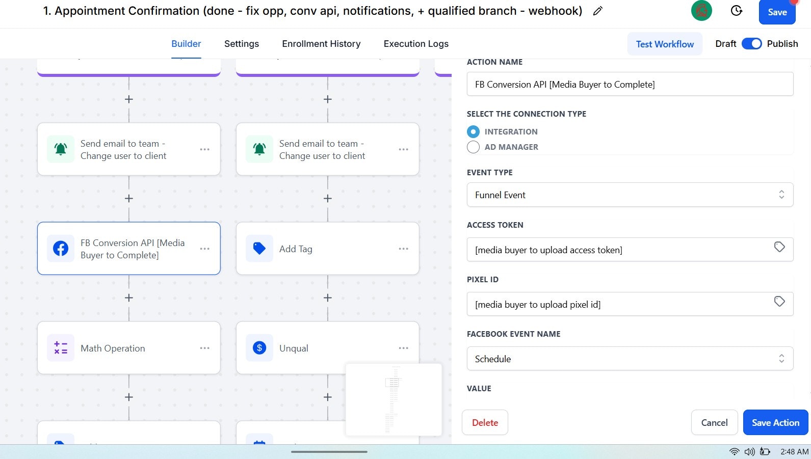 GHL & Systeme.io Automation Builder screenshot 5