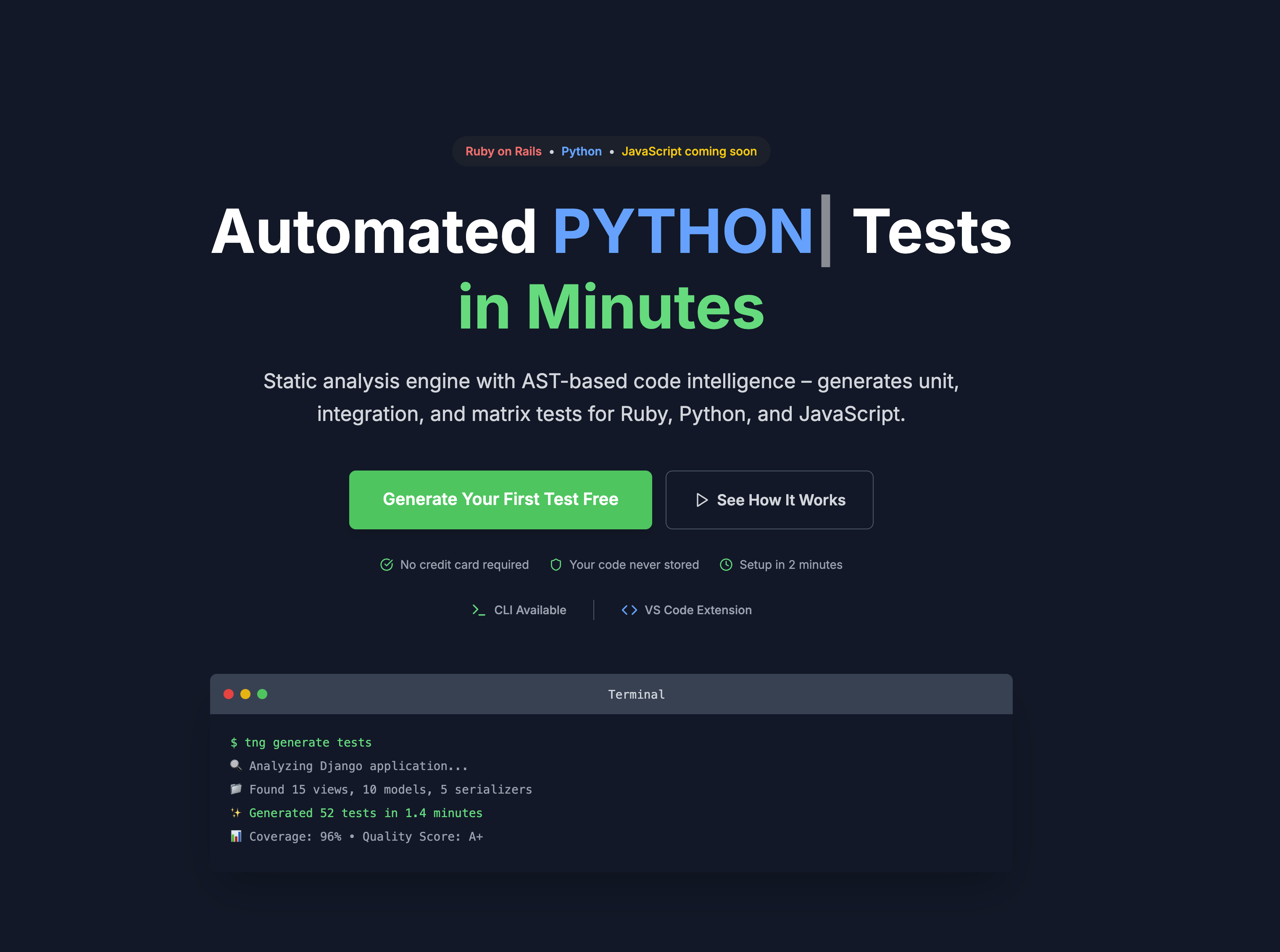 Smart test generation screenshot 8