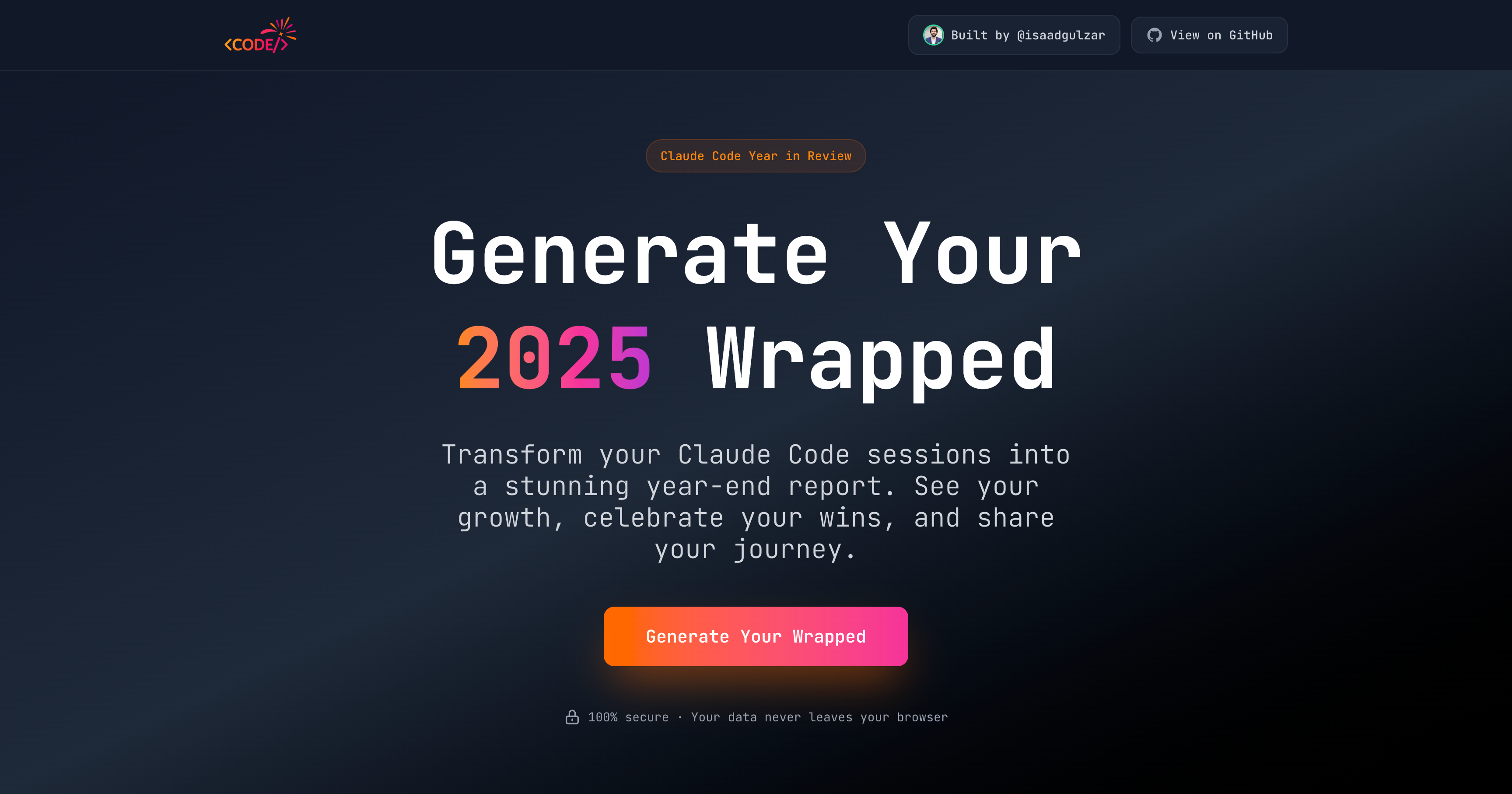 Year in Code screenshot 1