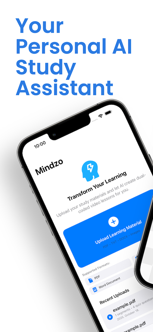 Mindzo - AI Study Assistant screenshot 1