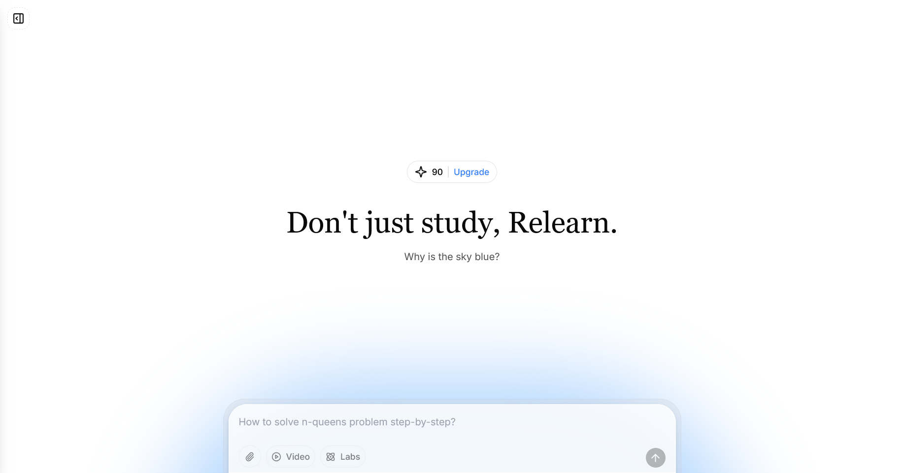 Relearn screenshot 1