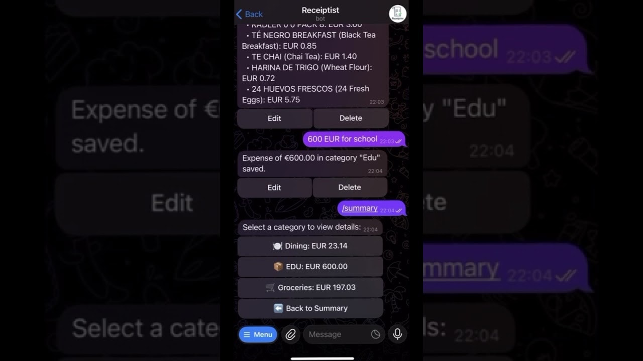 Receiptist screenshot 1