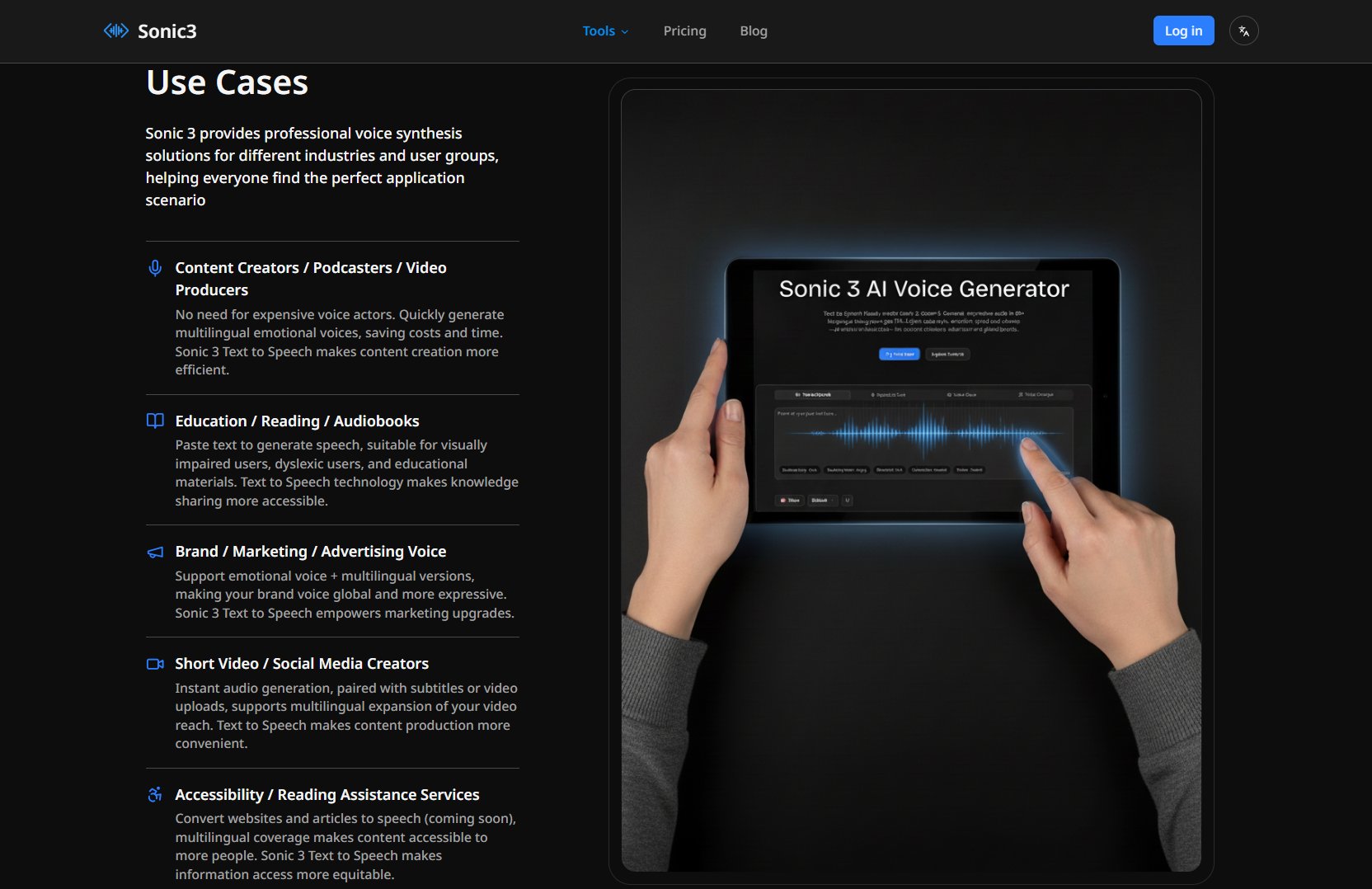 Sonic 3 AI Voice Generator screenshot 3