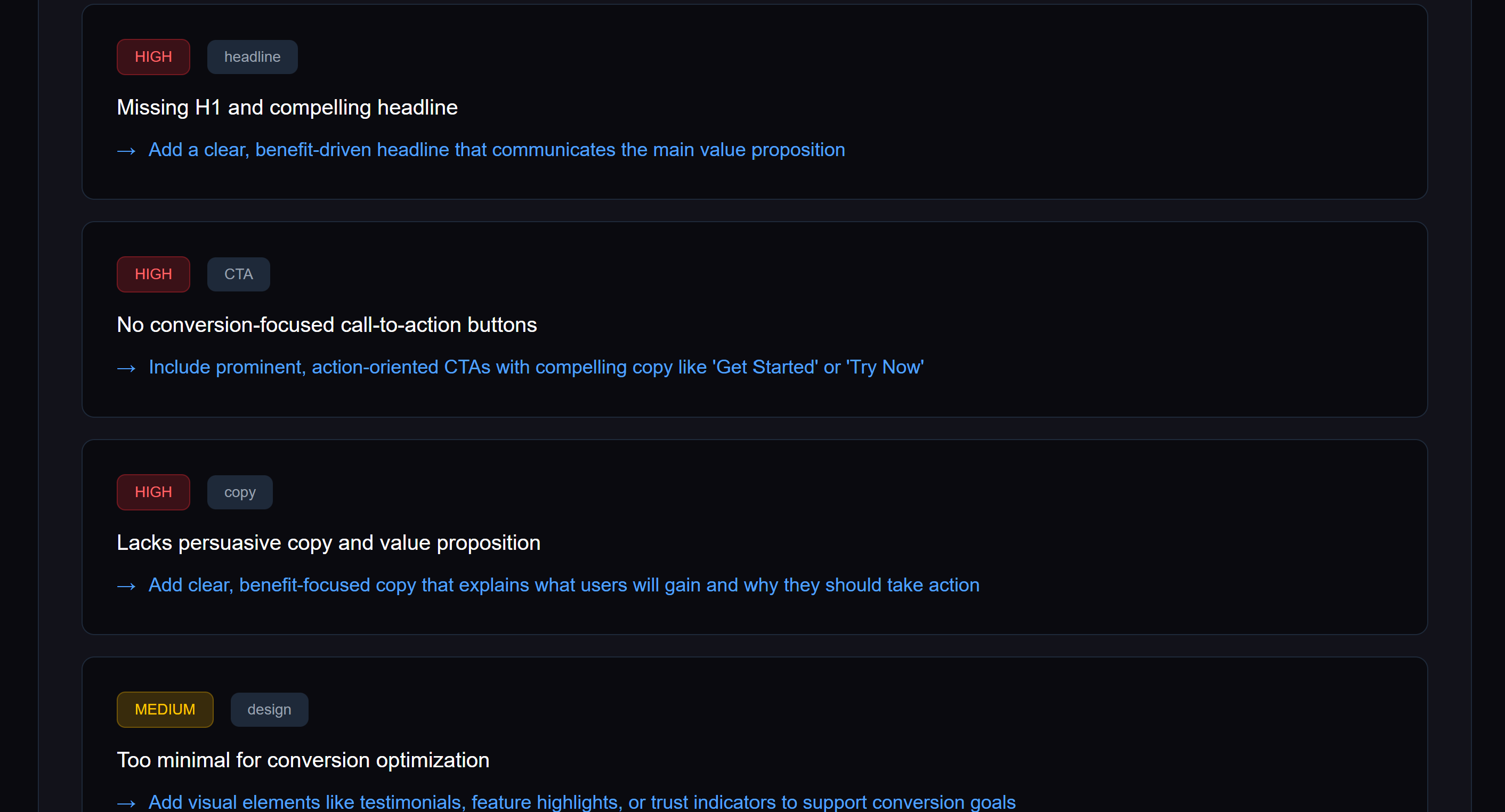 Landing Page Critic screenshot 4