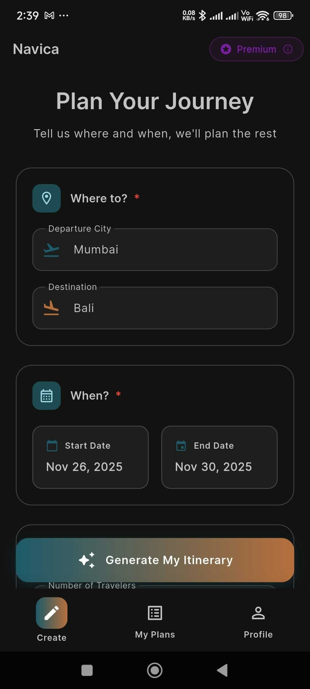 Navica - AI Travel Planner screenshot 1