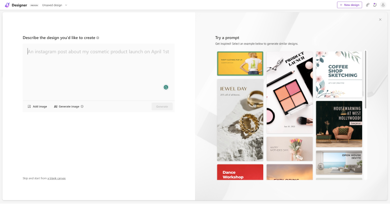 Microsoft Designer screenshot 2