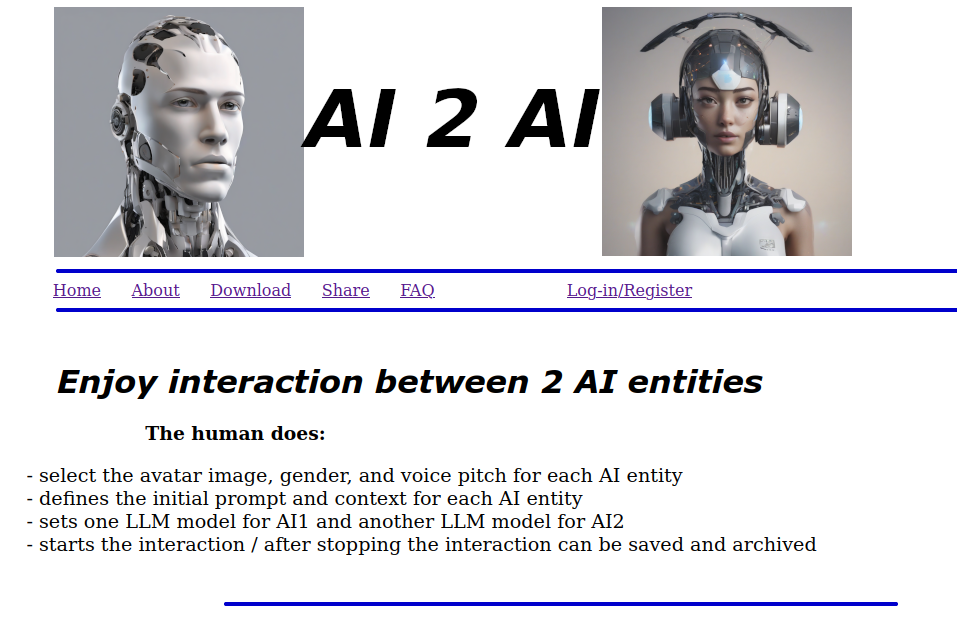 AI2AI launching screenshot 2