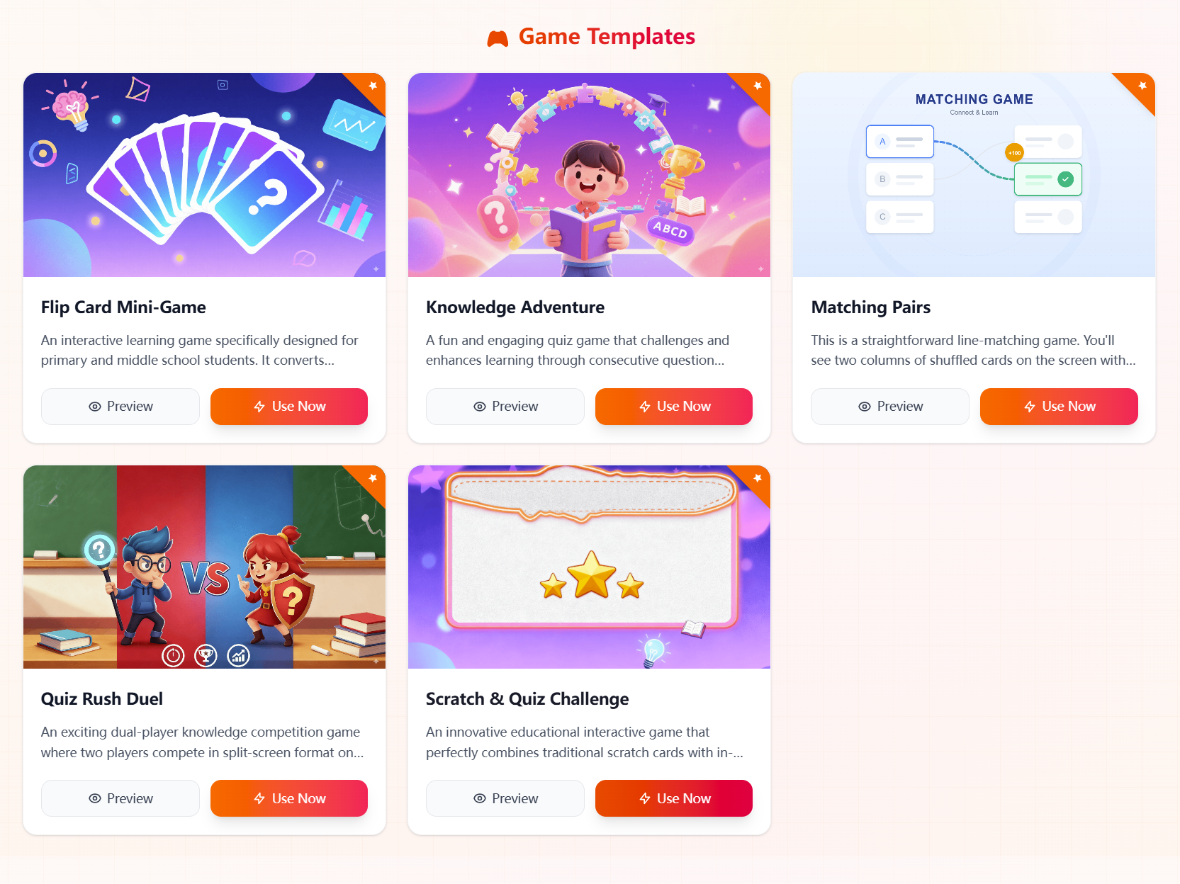 AI Classroom Game Builder screenshot 3