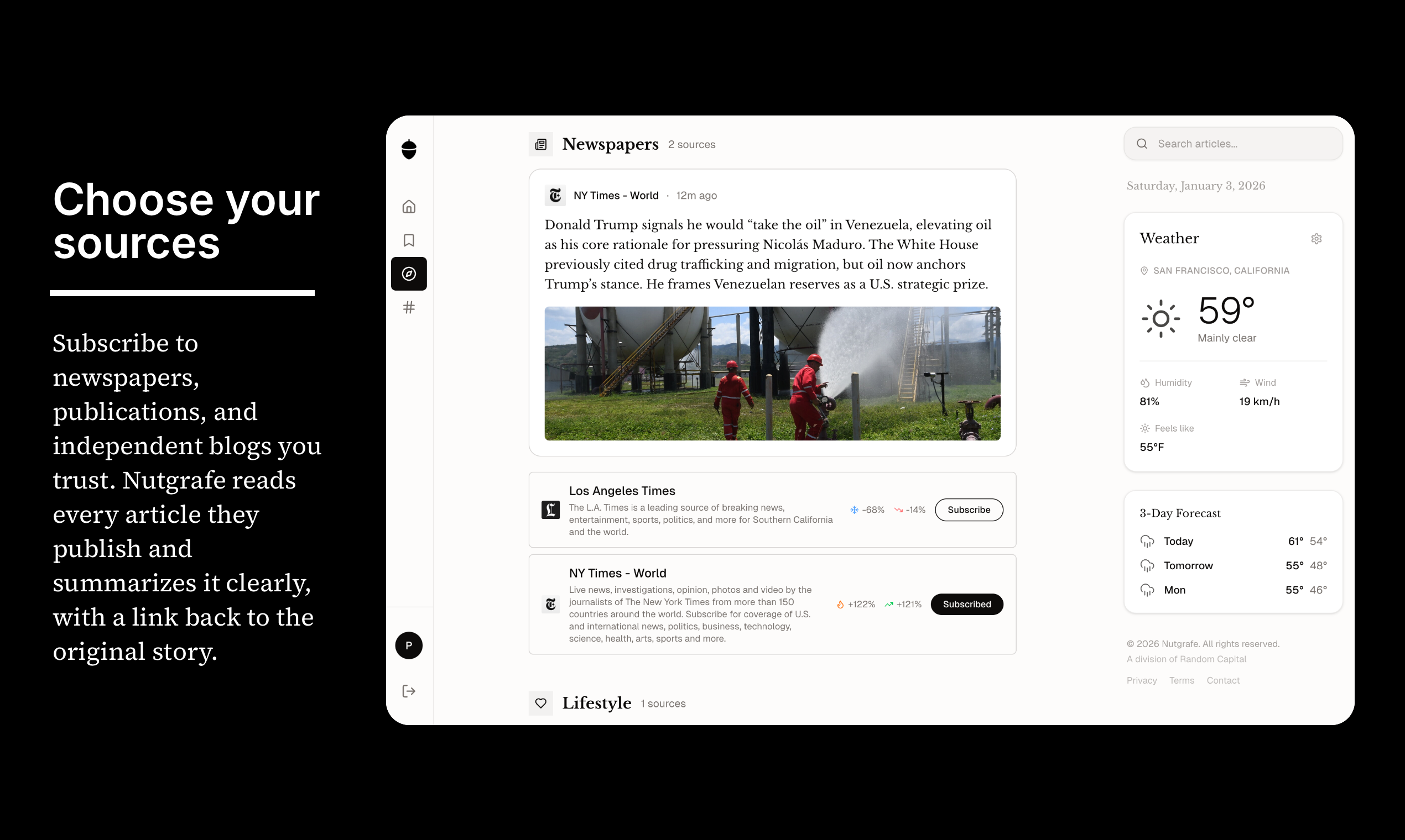 Nutgrafe screenshot 3
