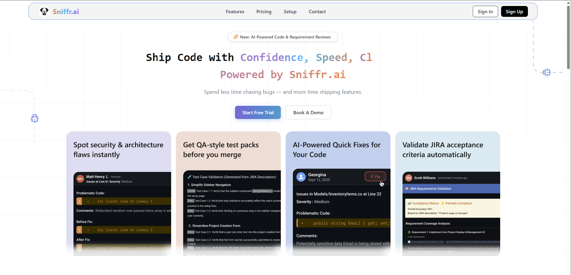 Sniffr.ai screenshot 1