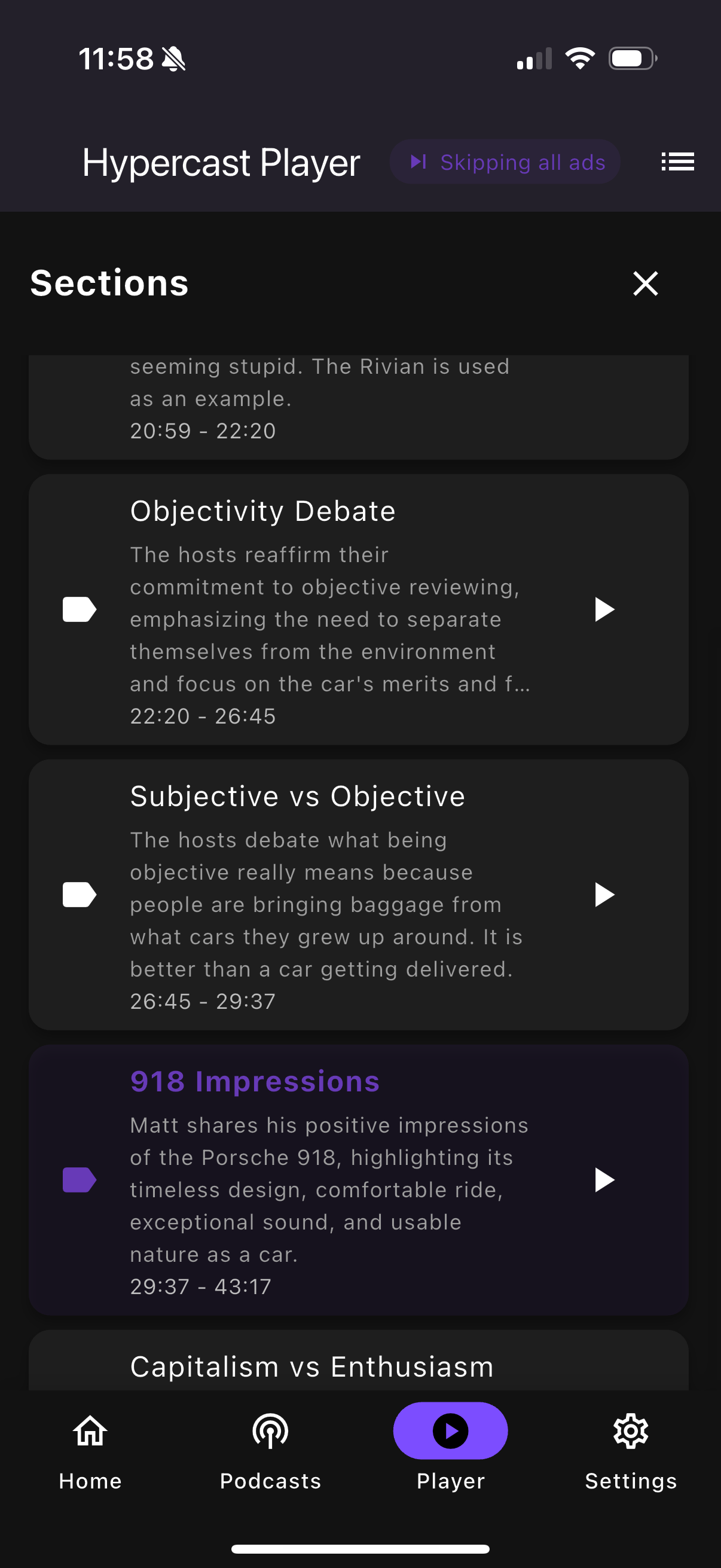 Hypercast screenshot 3