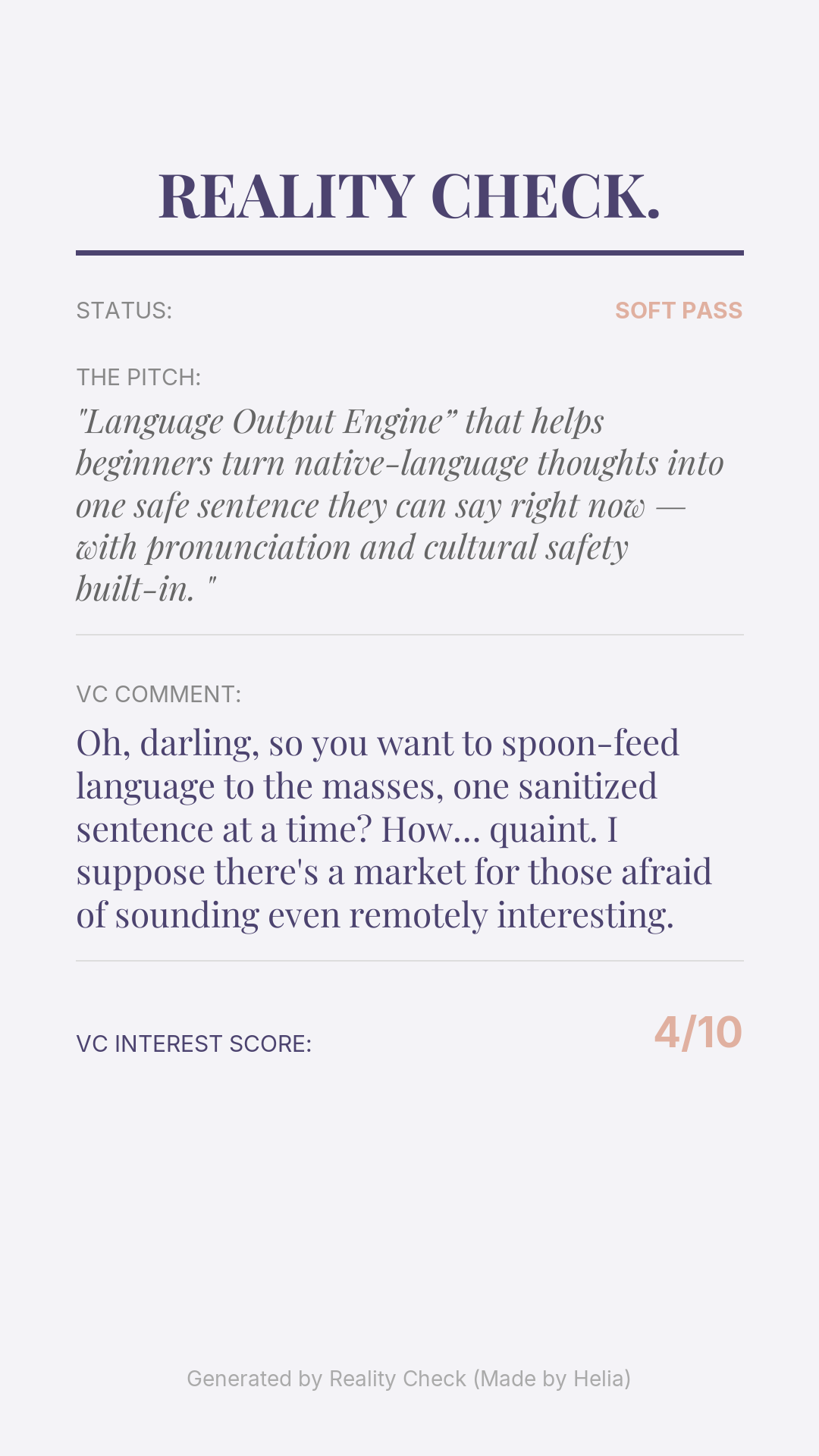 Reality Check. screenshot 3