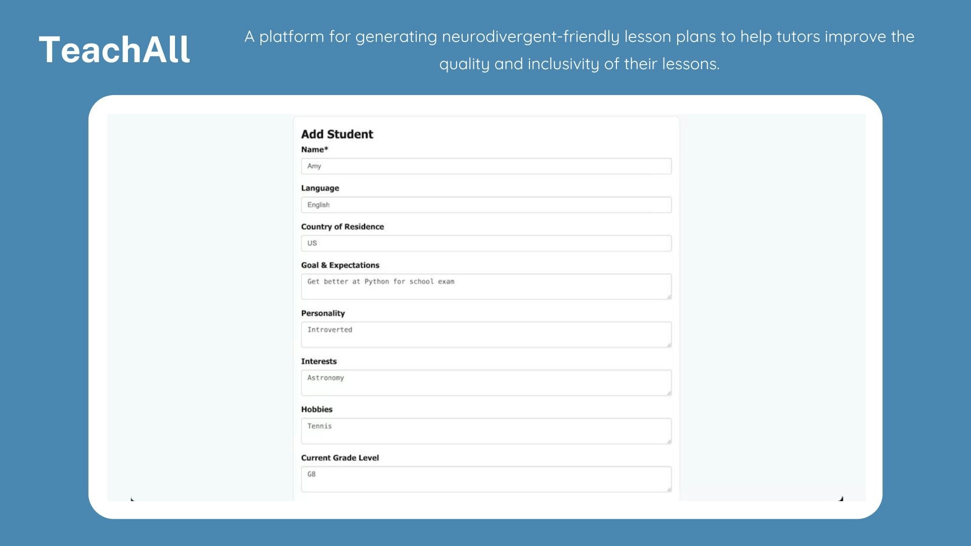 TeachAII screenshot 2
