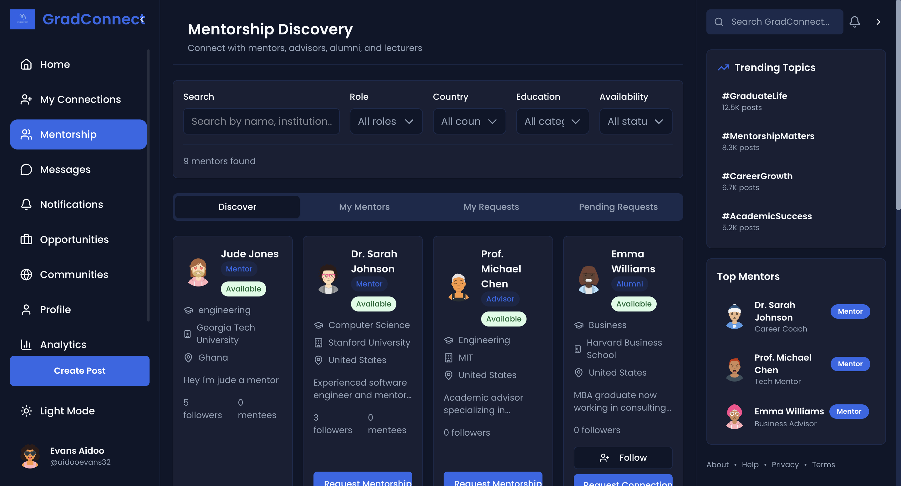 GradConnect screenshot 3