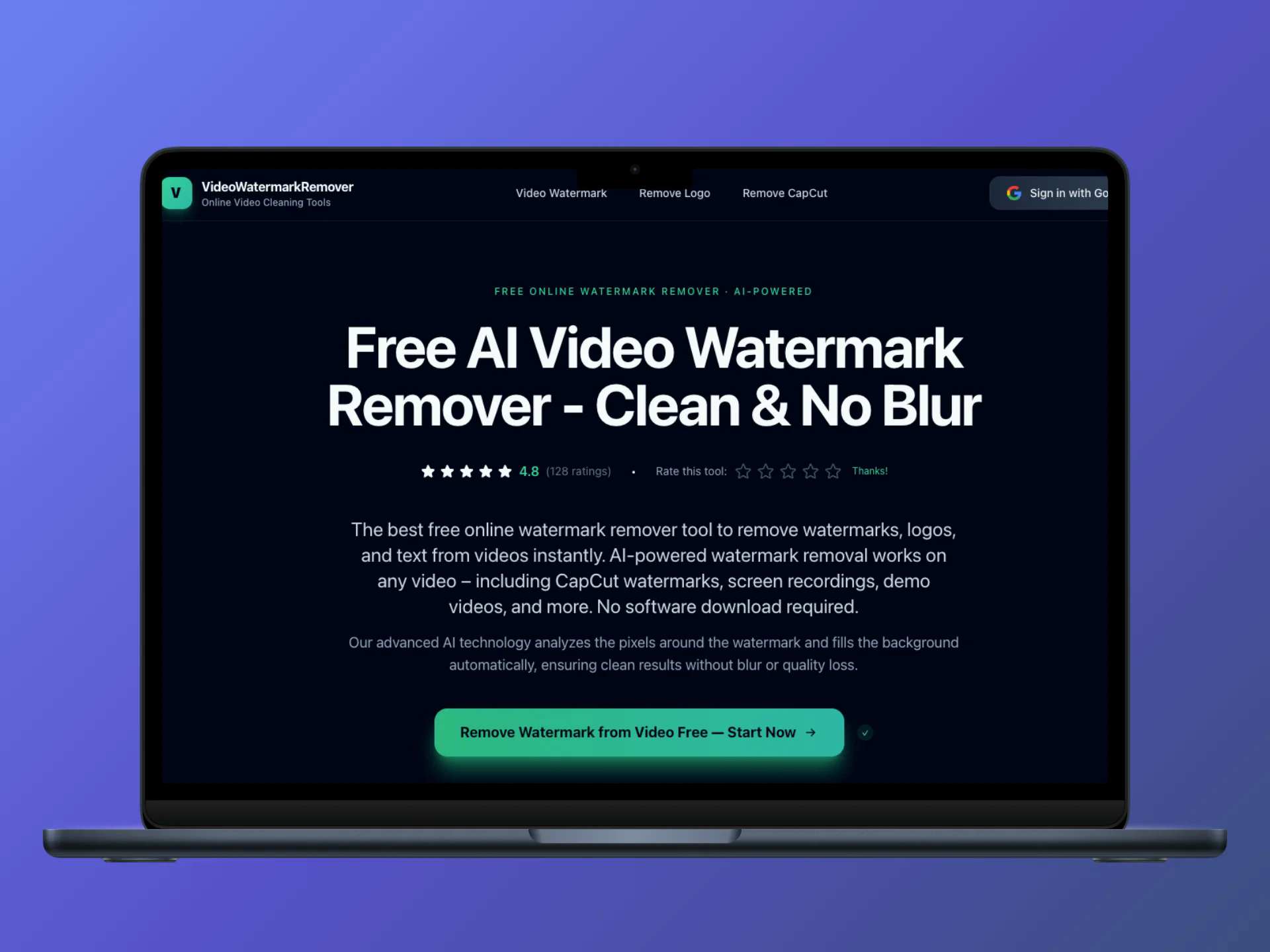 CleanVideoAI – Watermark Remover screenshot 1