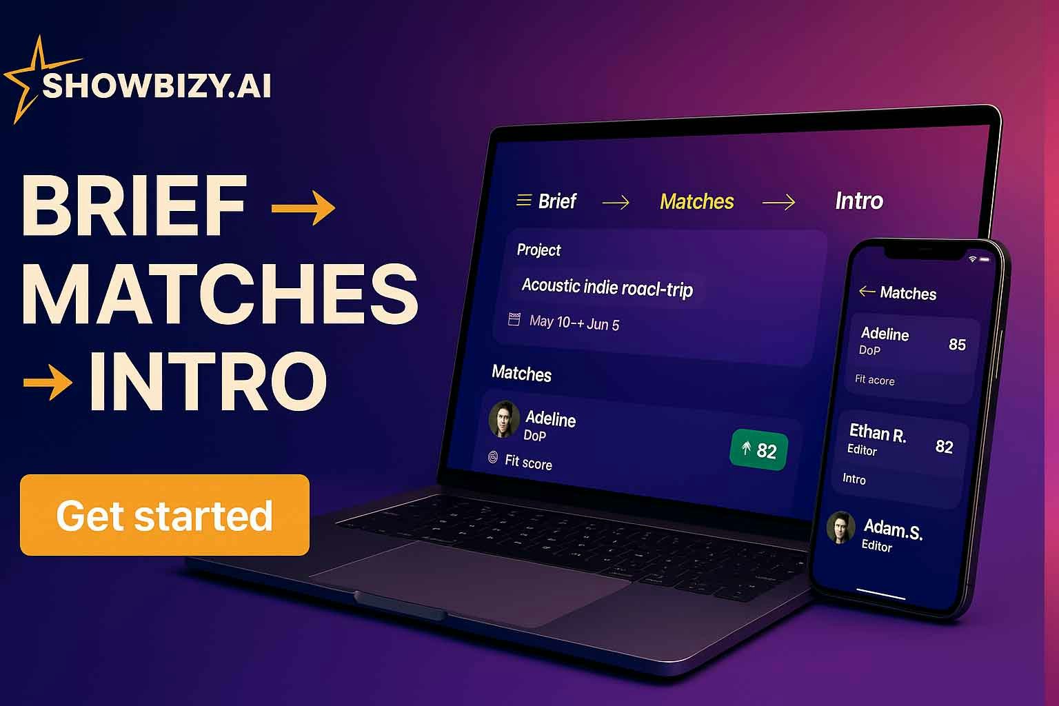 Showbizy — AI Matchmaking for Creators screenshot 3